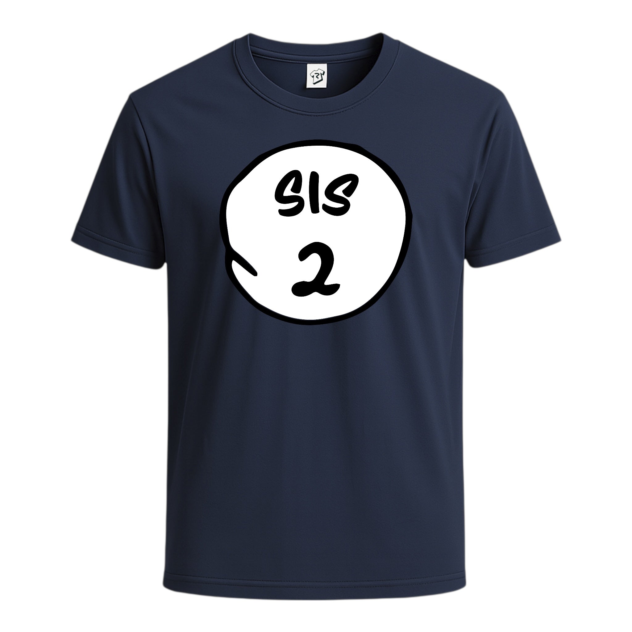Tees Club graphic tee Sis 2 - Cotton Tee Navy Size S back view