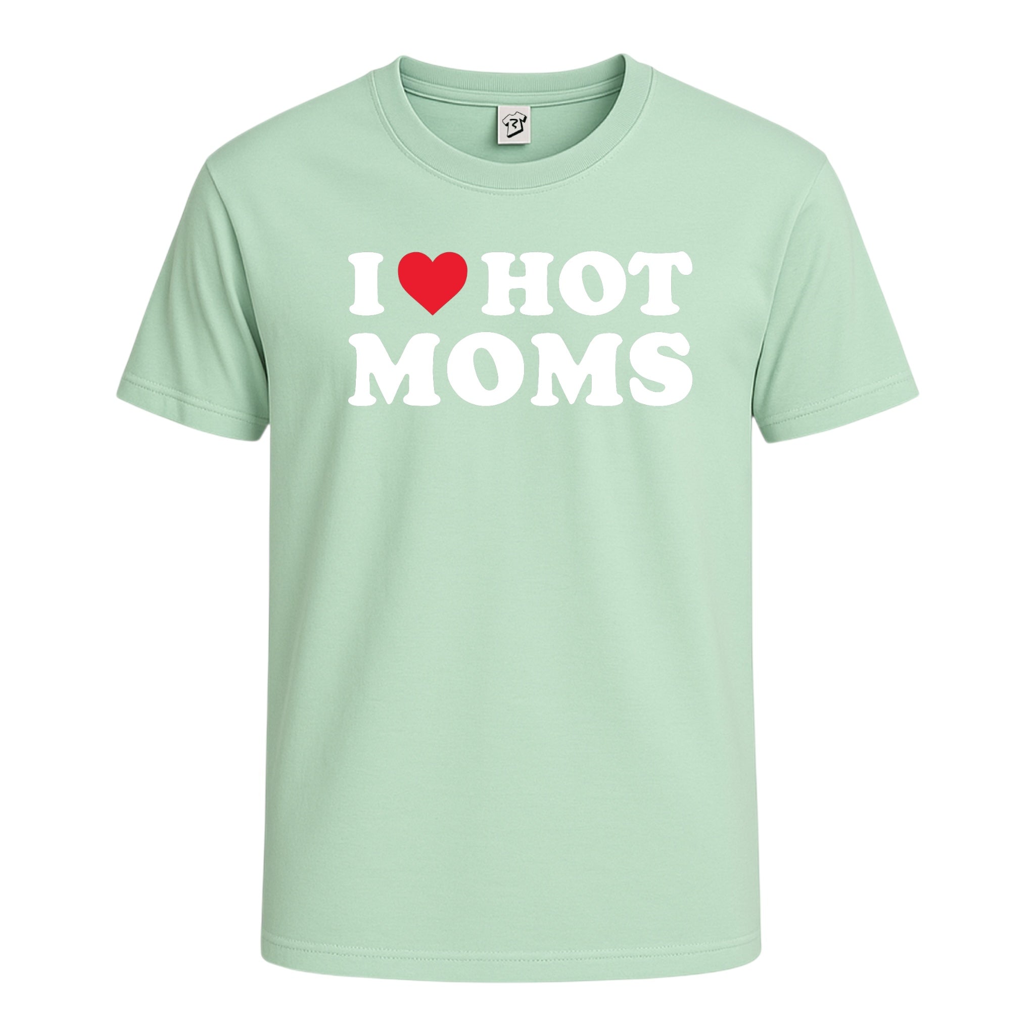 Tees Club graphic tee I Love Hot Moms - Cotton Tee Navy Size M detail
