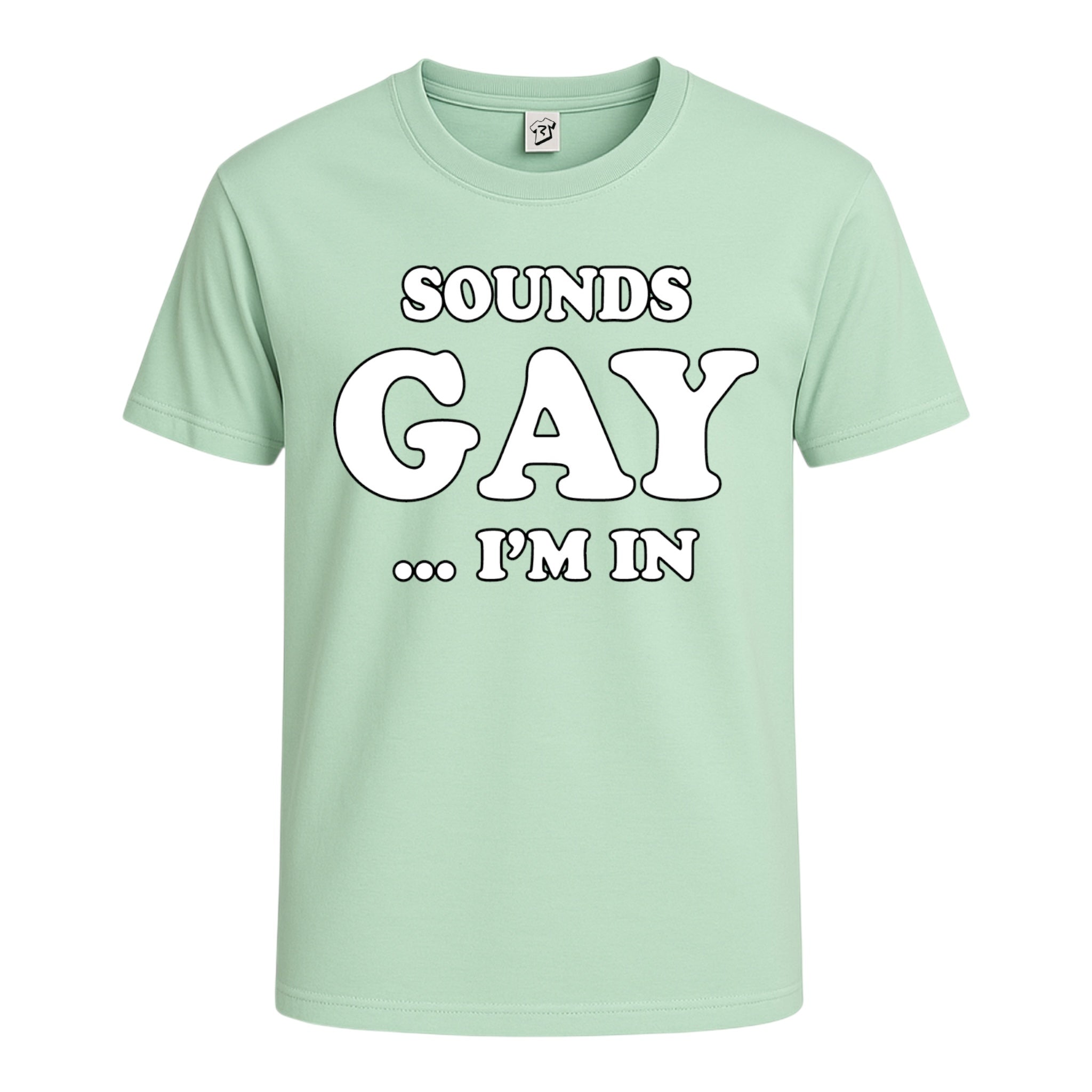 Tees Club graphic tee Sounds Gay I'm In - Cotton Tee Navy Size 2XL detail