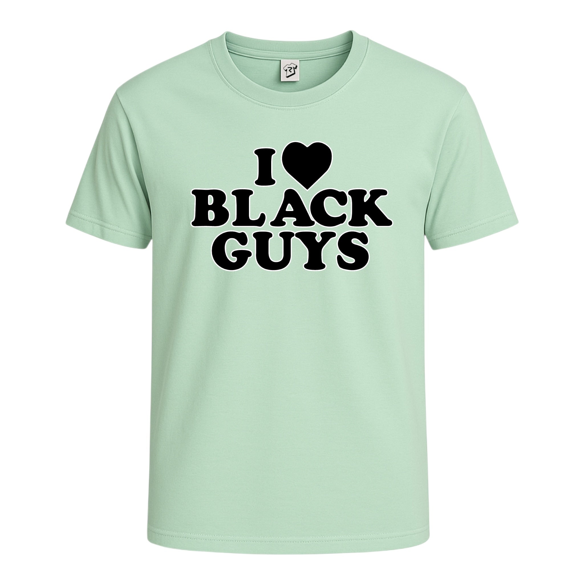 Tees Club graphic tee I Love Black Guys (Black) - Cotton Tee Navy Size M detail