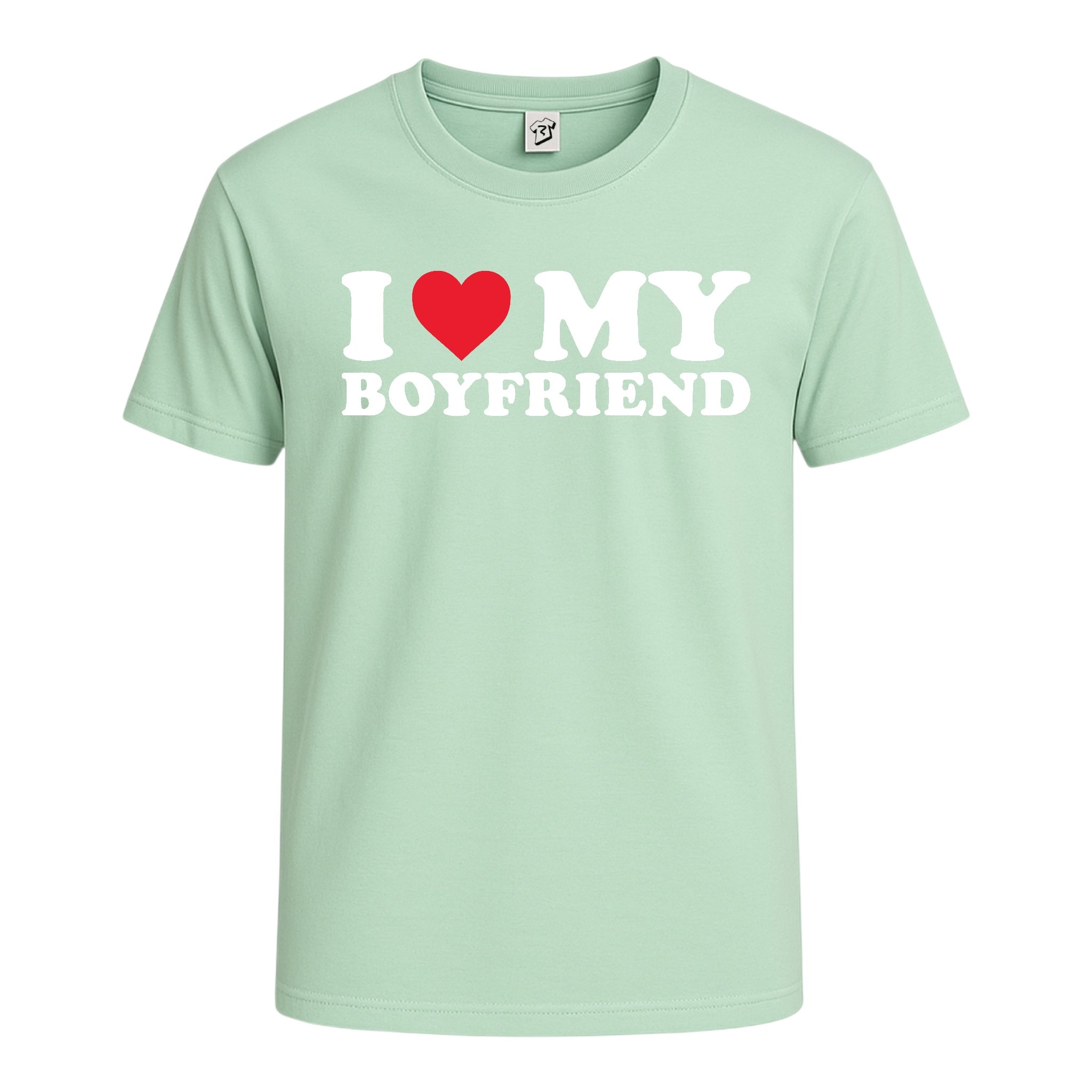 Tees Club graphic tee I Love My Boyfriend - Cotton Tee Navy Size XL detail