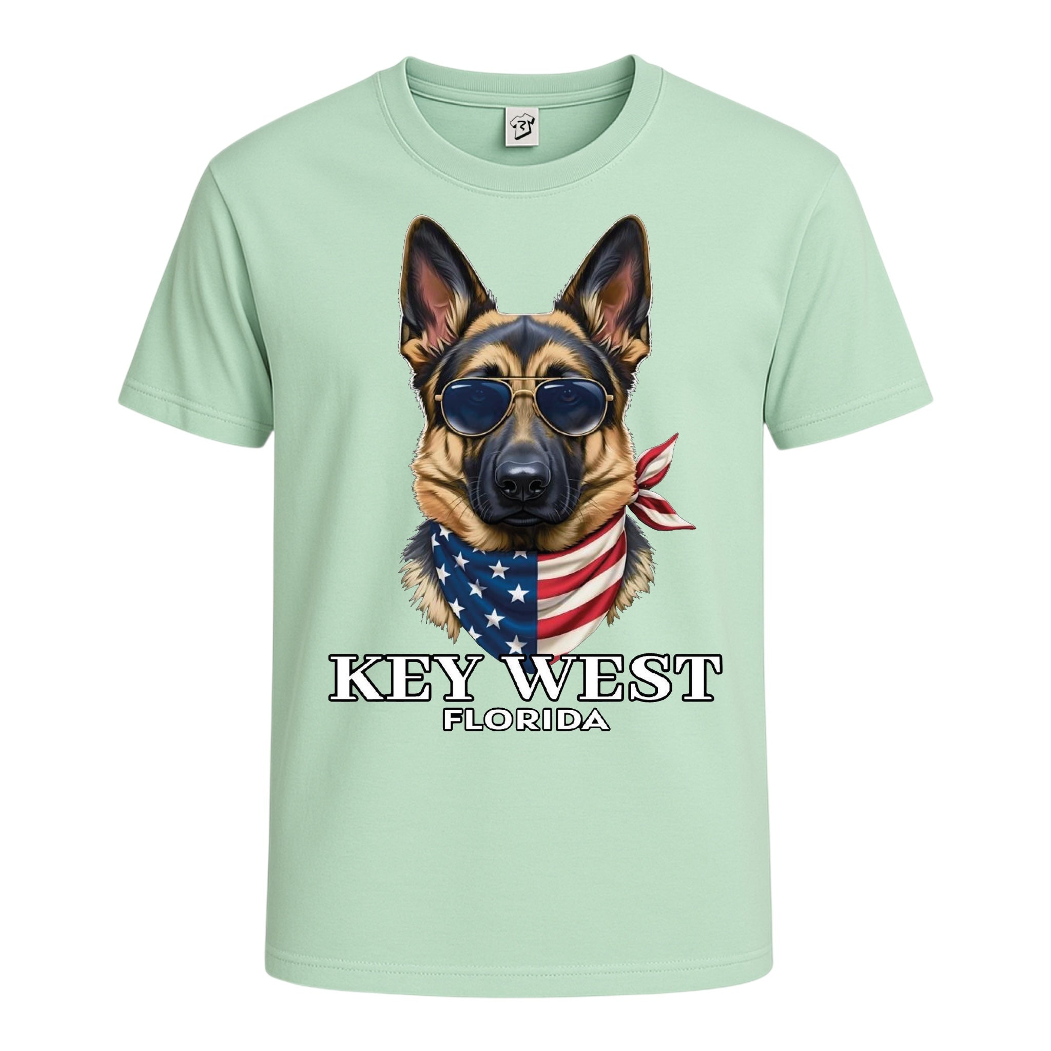 Tees Club graphic tee German Shepherd KW - Cotton Tee Navy Size XL detail