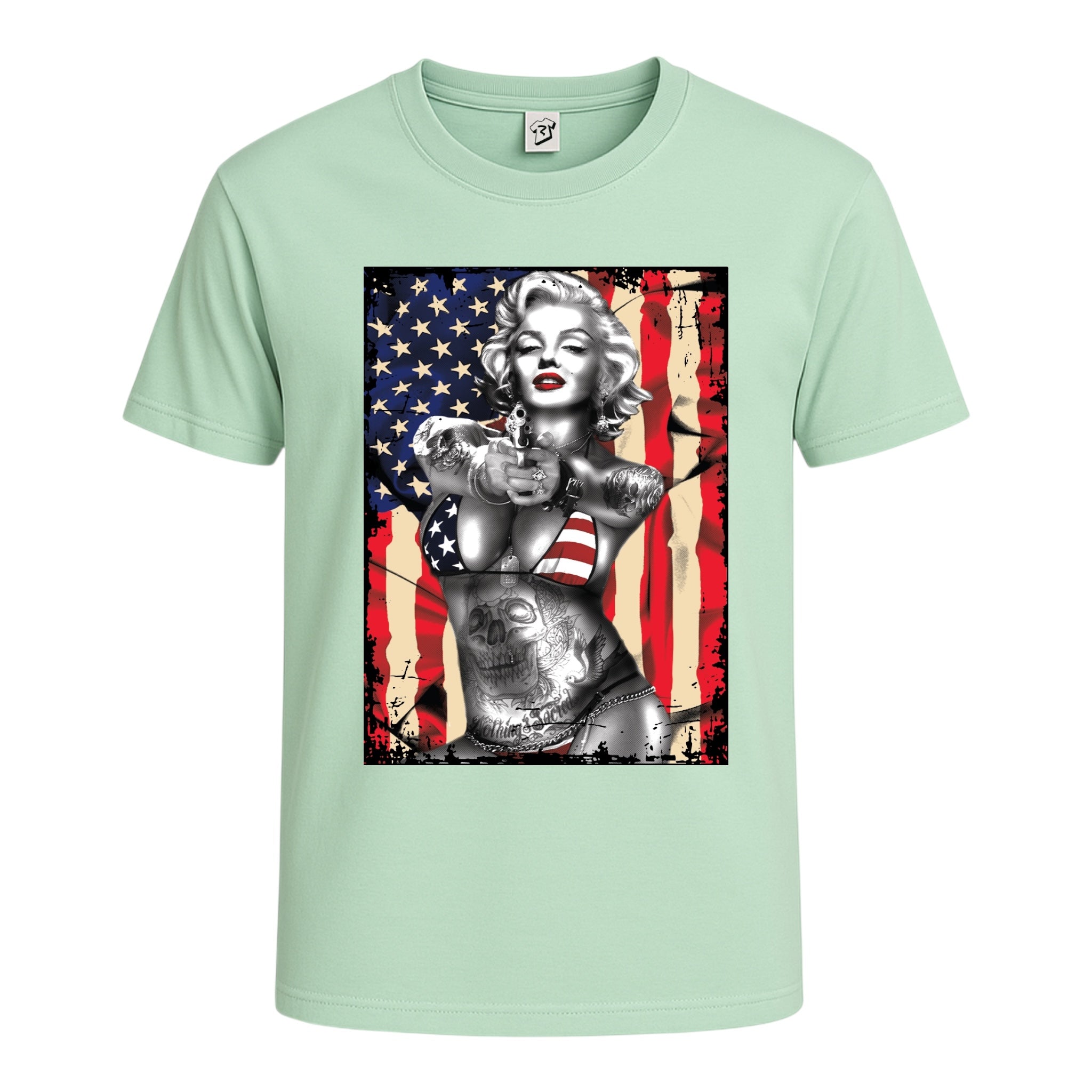 Tees Club graphic tee Marilyn Monroe USA - Cotton Tee Navy Size XL detail