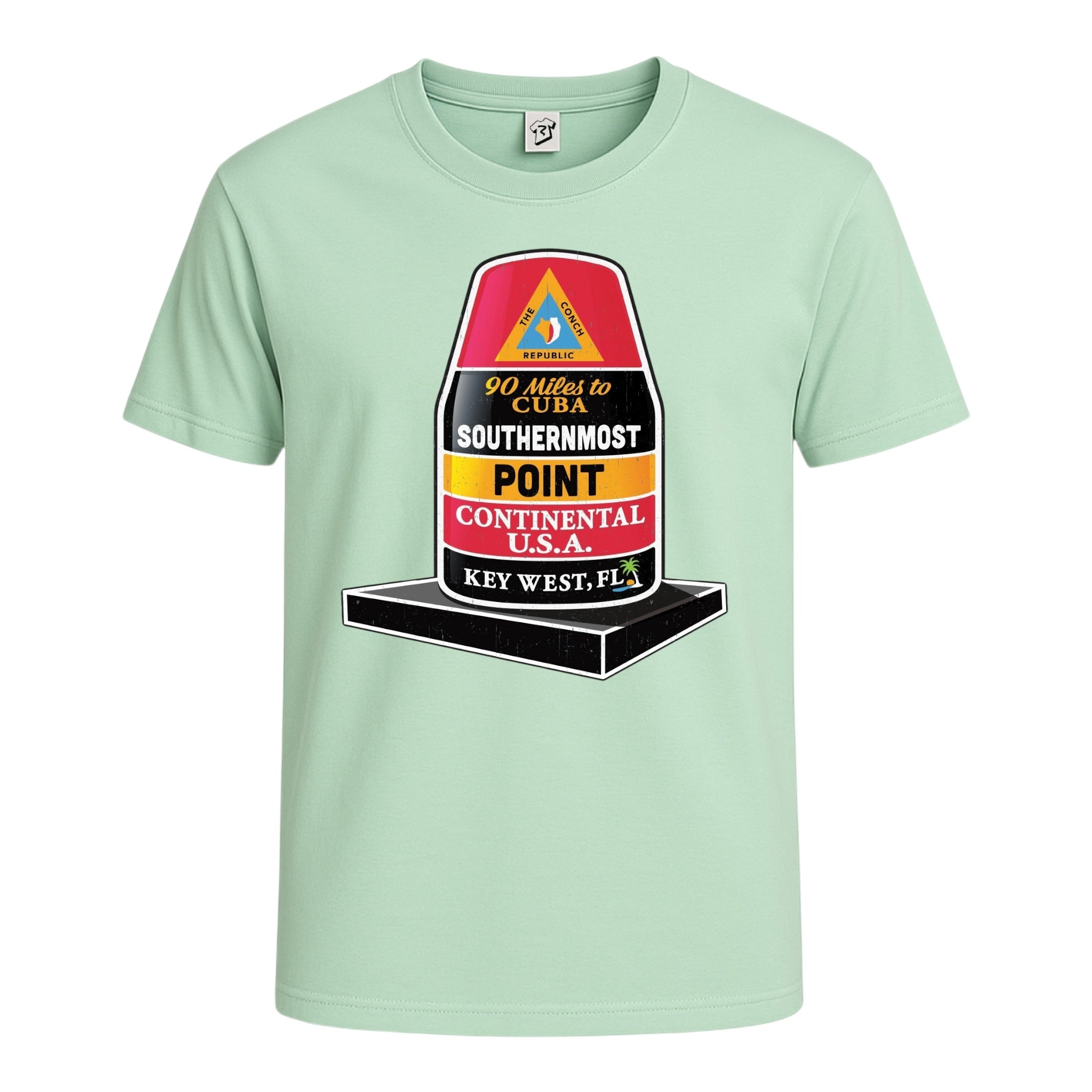 Tees Club graphic tee Southernmost Point KW - Cotton Tee Navy Size XL detail