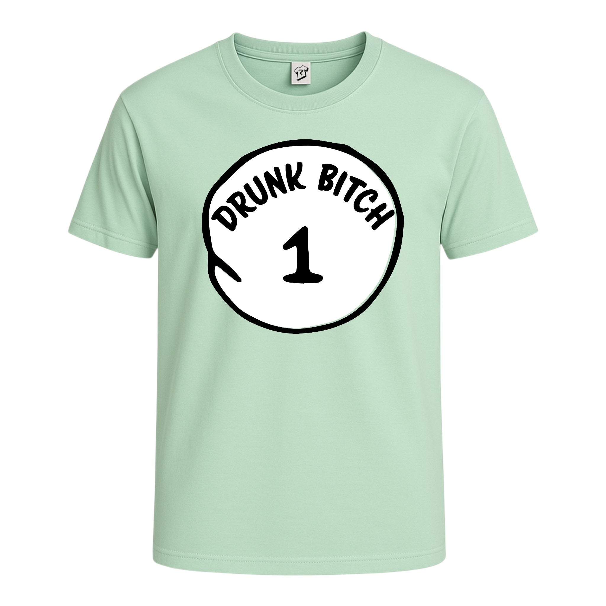 Tees Club graphic tee Drunk Bitch 1 - Cotton Tee Navy Size XL detail
