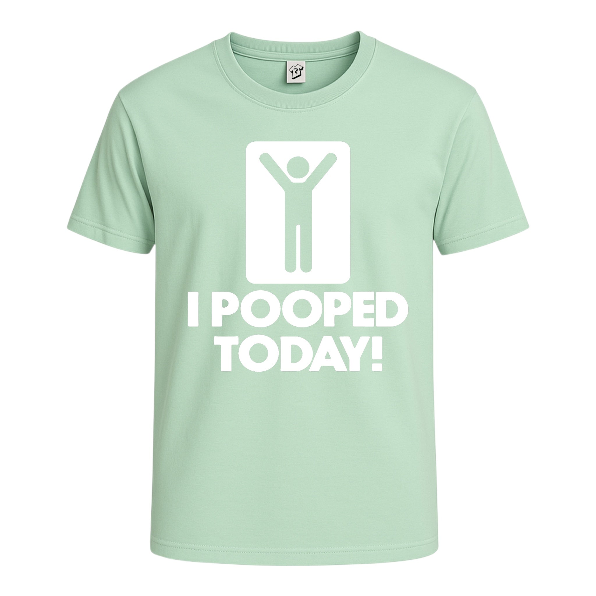 Tees Club graphic tee I Pooped Today - Cotton Tee Navy Size XL detail