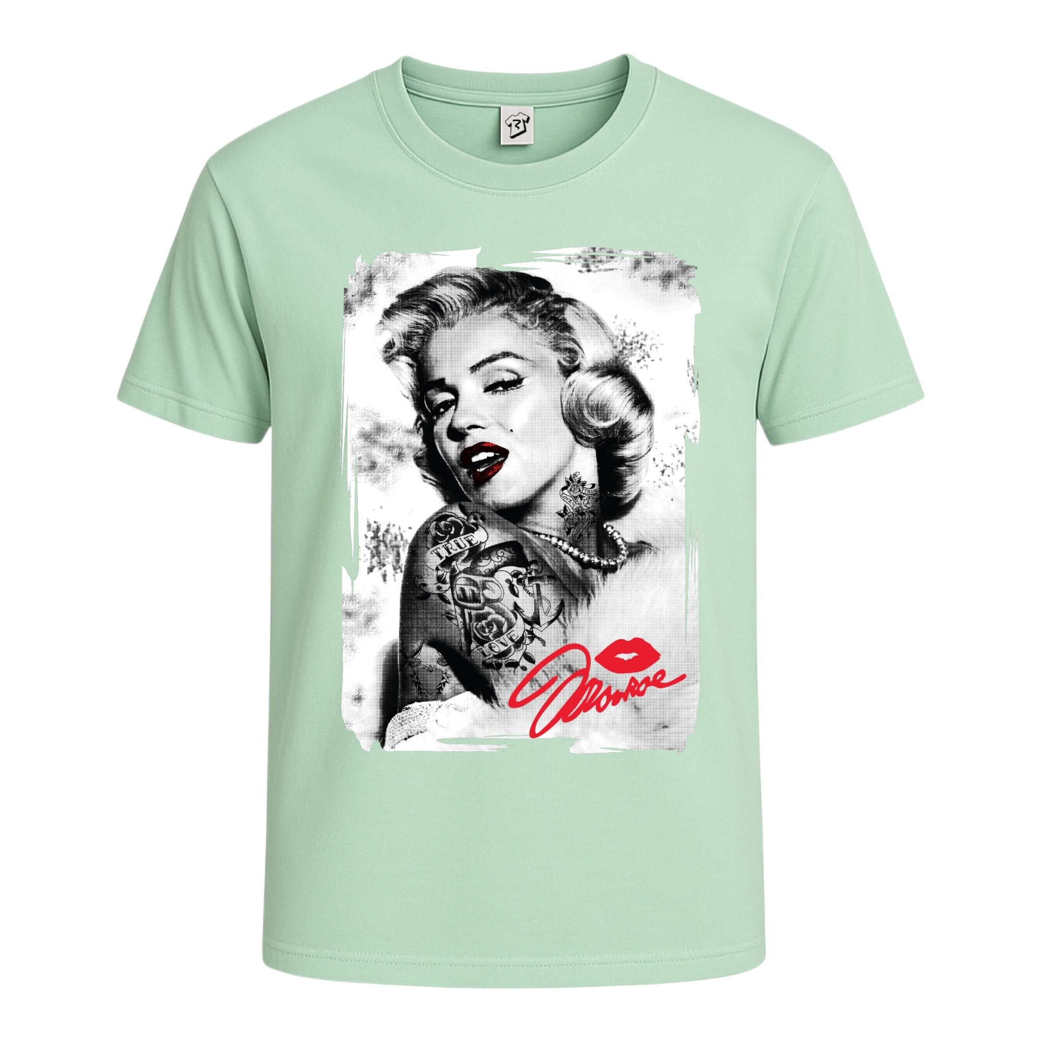 Tees Club graphic tee Marilyn Monroe Kiss - Cotton Tee Navy Size XL detail