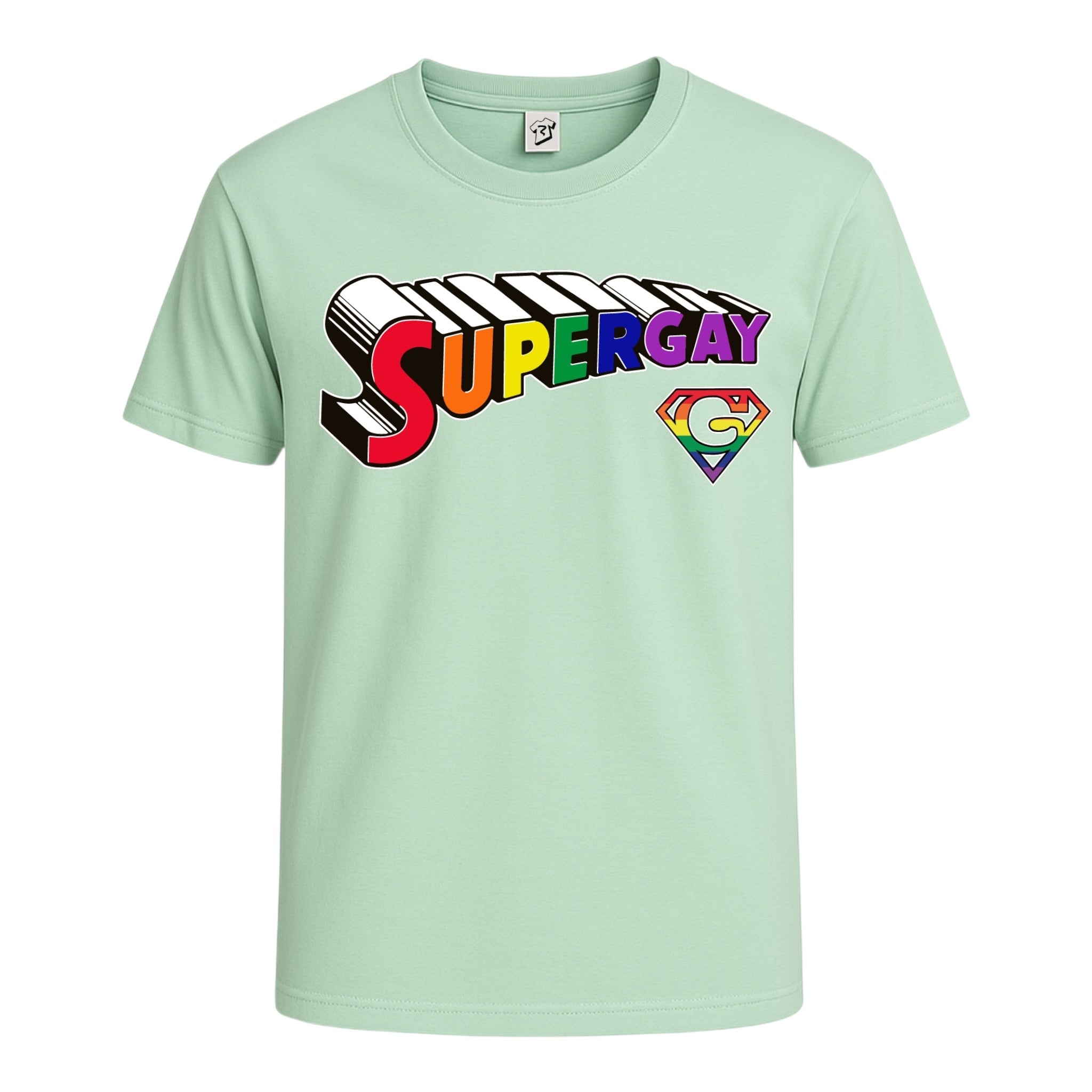 Tees Club graphic tee Supergay - Cotton Tee Navy Size XL detail