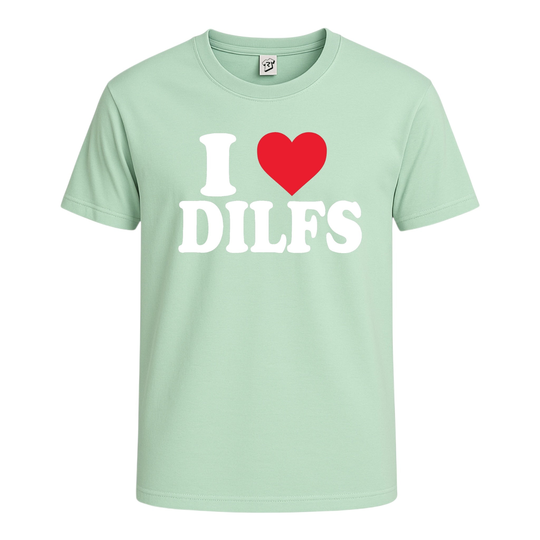 Tees Club graphic tee I Love DILFS - Cotton Tee Navy Size M detail