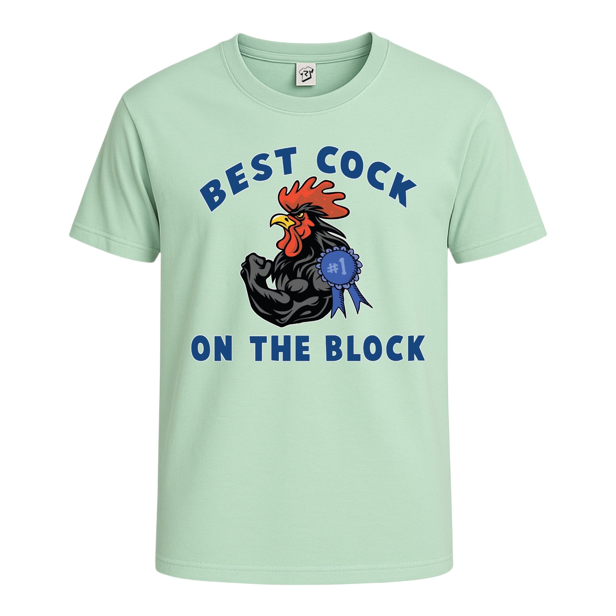 Tees Club graphic tee Best Cock On The Block - Cotton Tee Navy Size 2XL detail