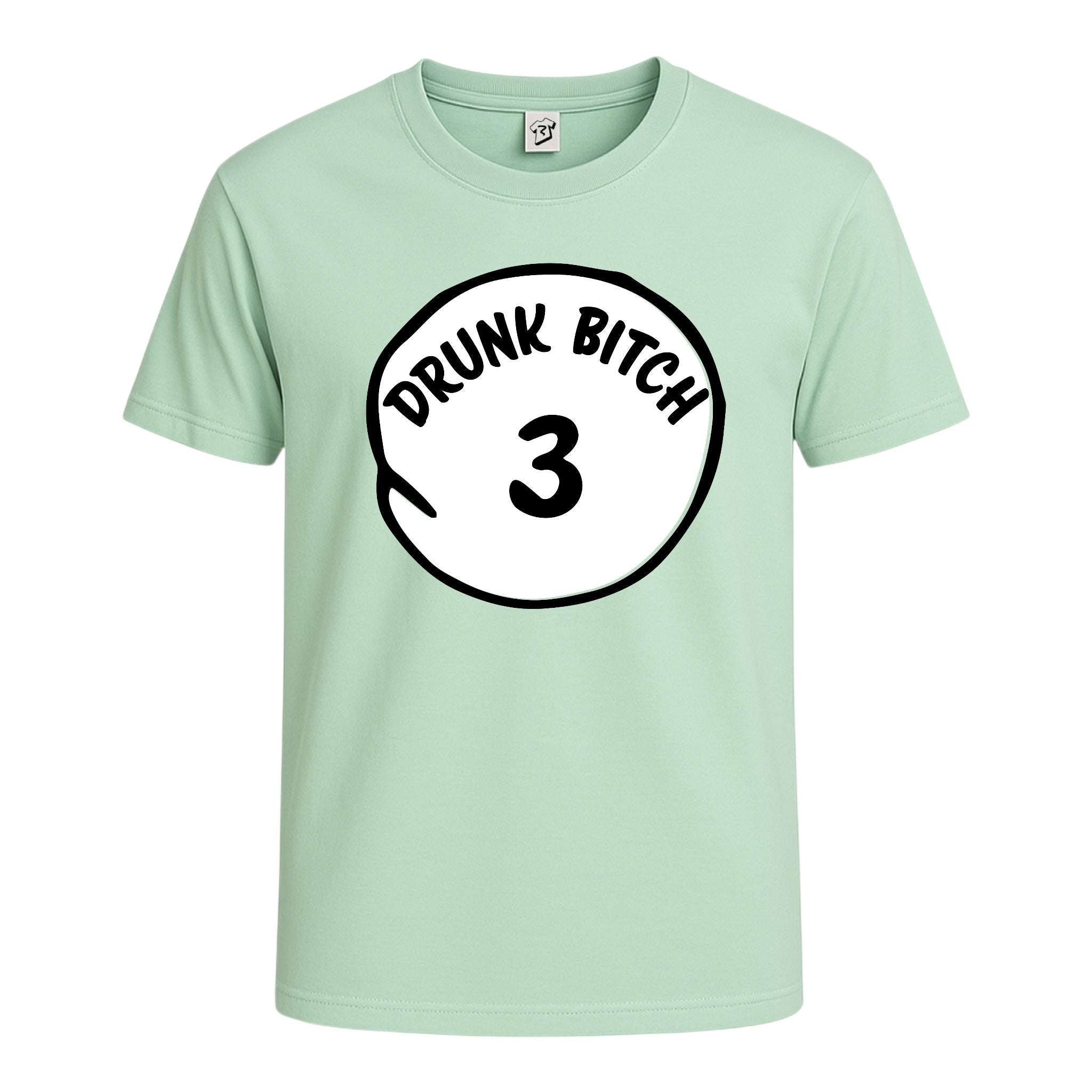 Tees Club graphic tee Drunk Bitch 3 - Cotton Tee Navy Size XL detail