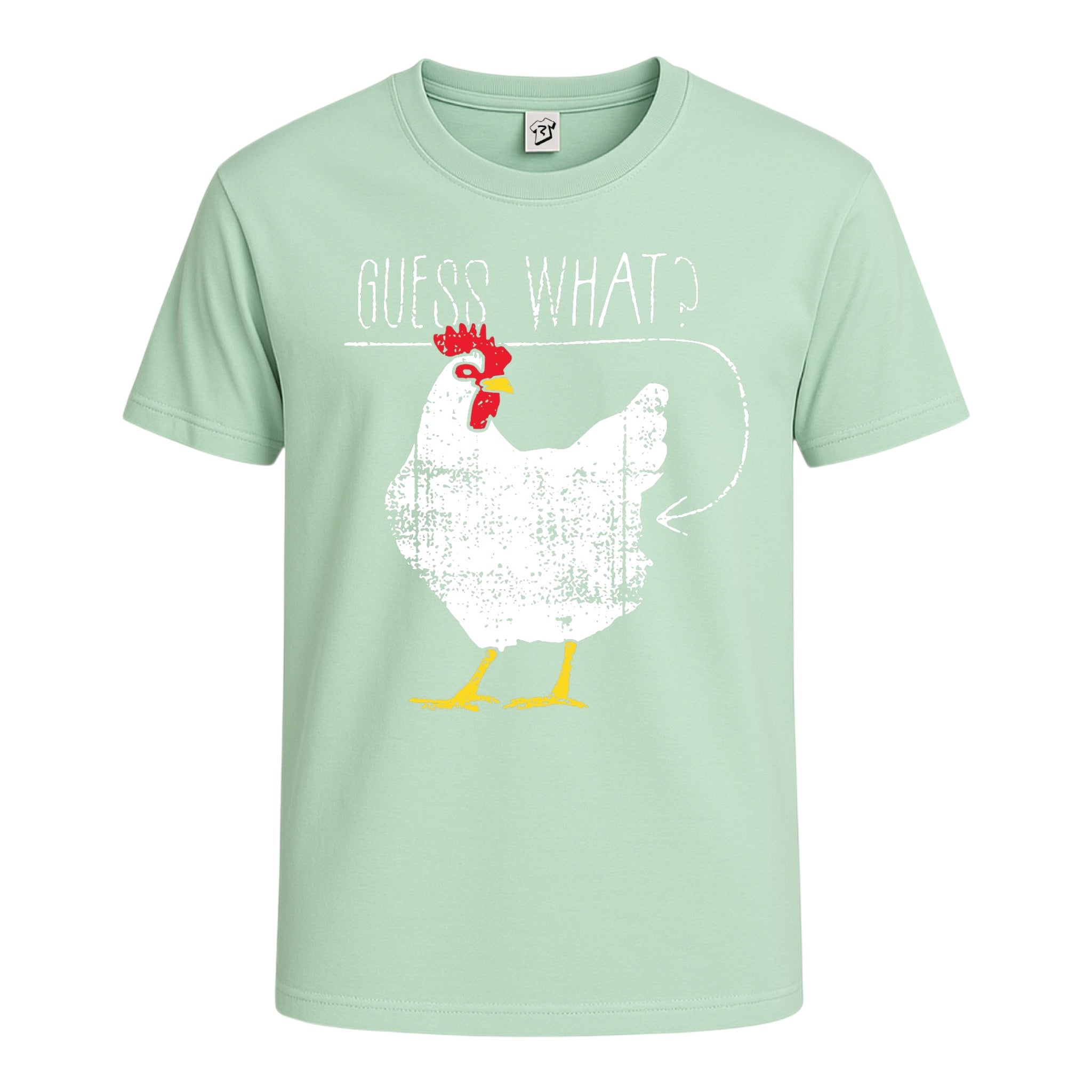 Tees Club graphic tee Guess What Chicken Butt - Cotton Tee Navy Size XL detail