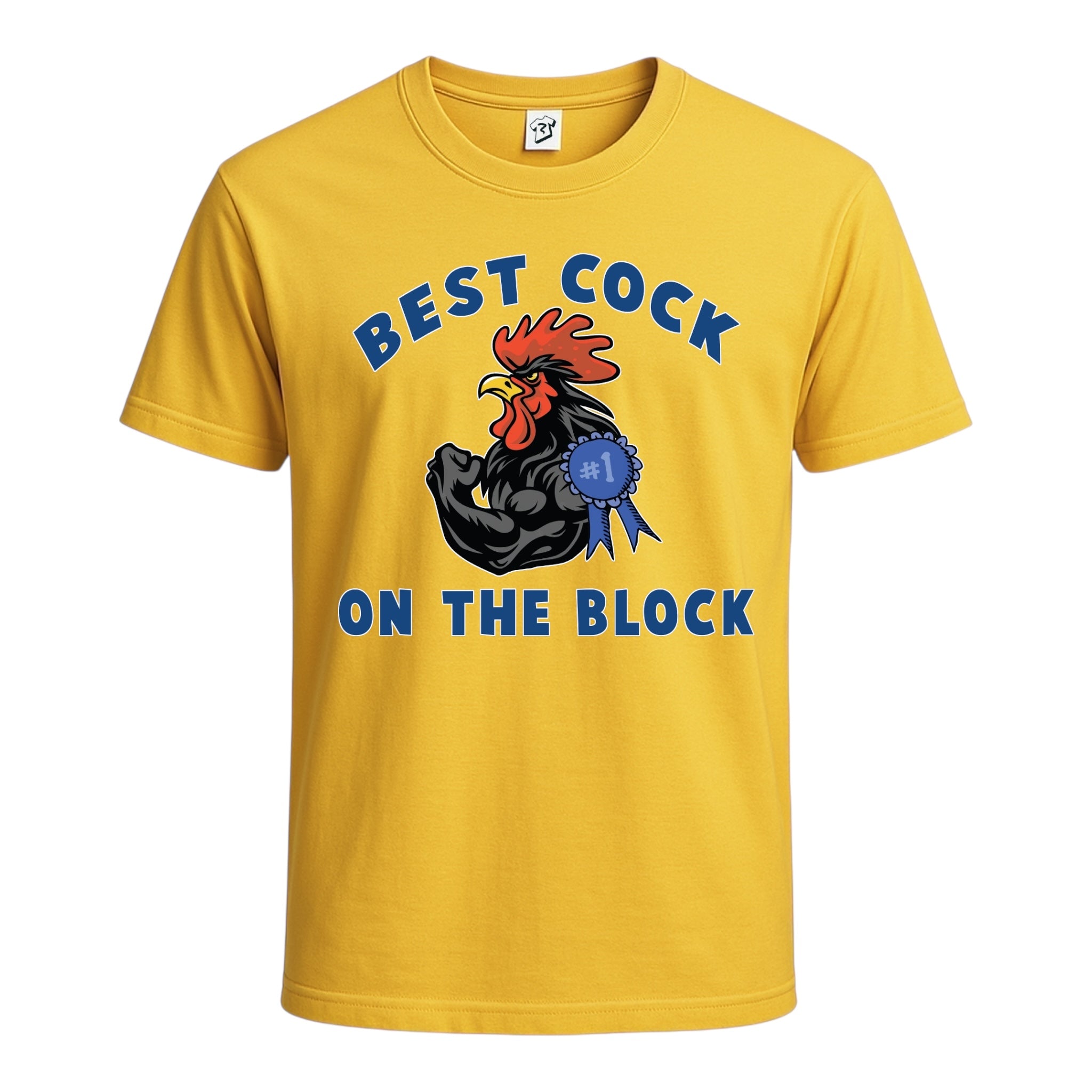 Tees Club graphic tee Best Cock On The Block - Cotton Tee Navy Size 3XL detail