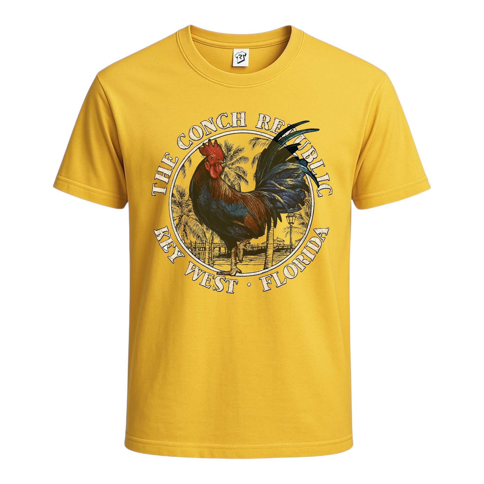 Tees Club graphic tee Rooster Conch Rep KW - Cotton Tee Navy Size 3XL detail