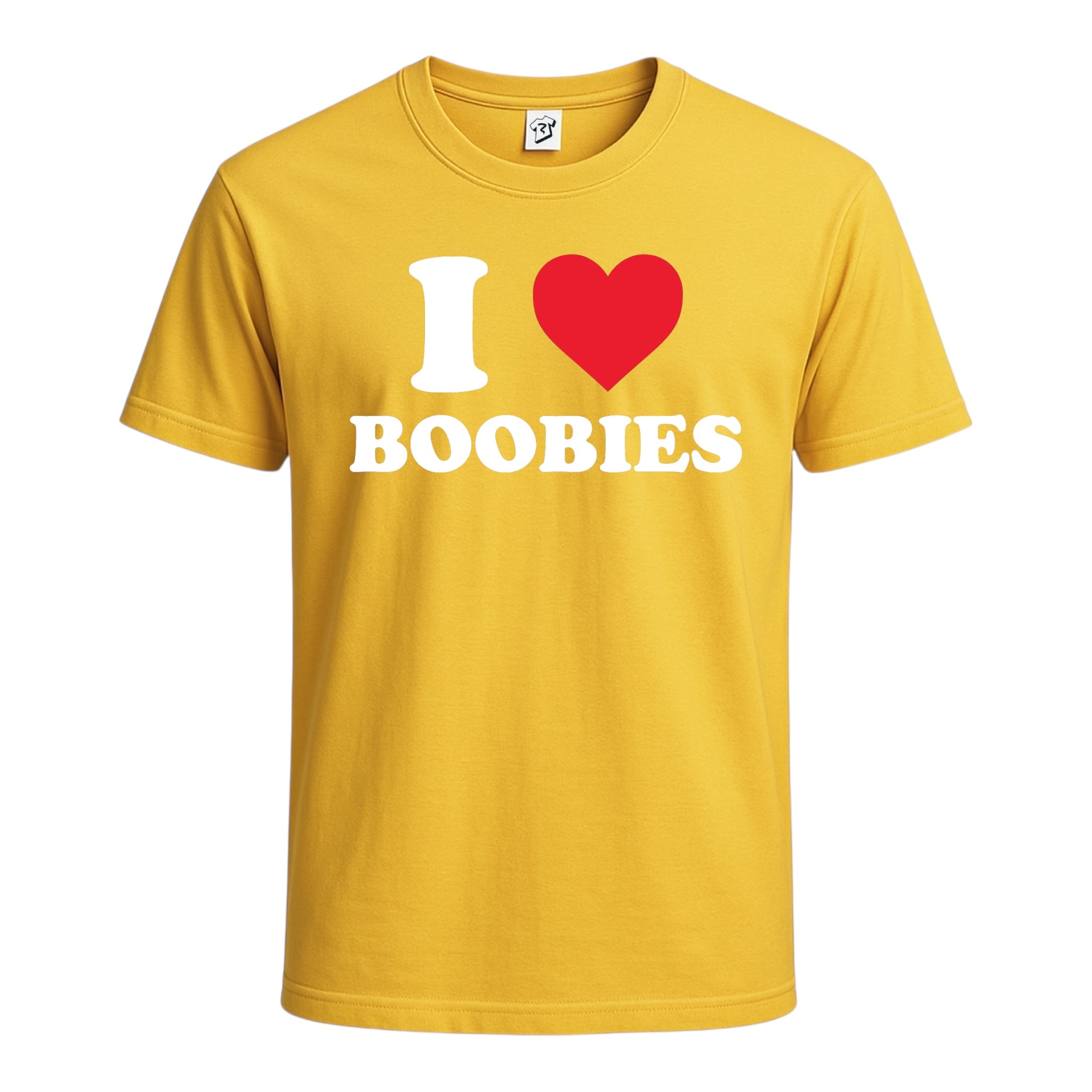 Tees Club graphic tee I Love Boobies - Cotton Tee Navy Size 2XL detail