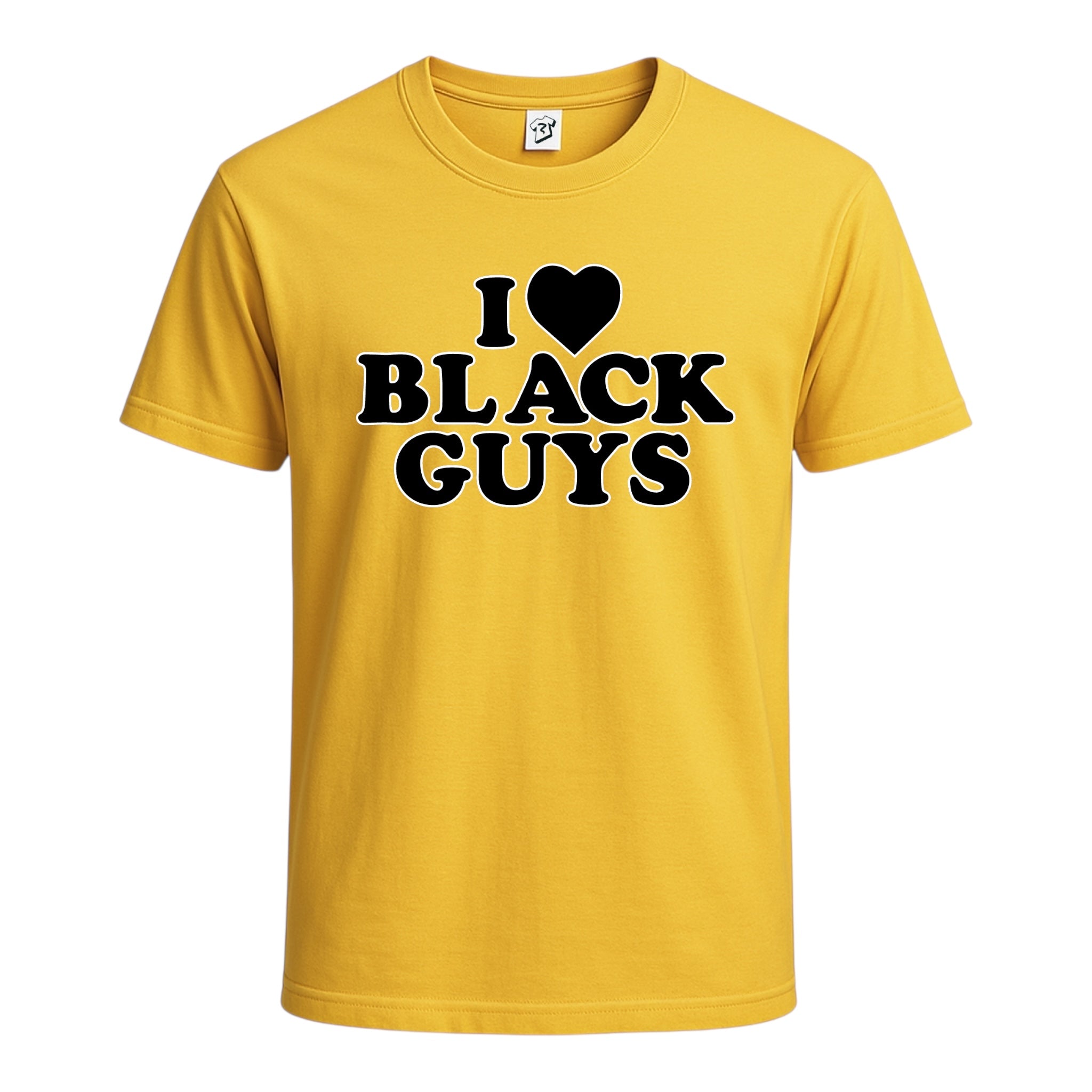 Tees Club graphic tee I Love Black Guys (Black) - Cotton Tee Navy Size M detail
