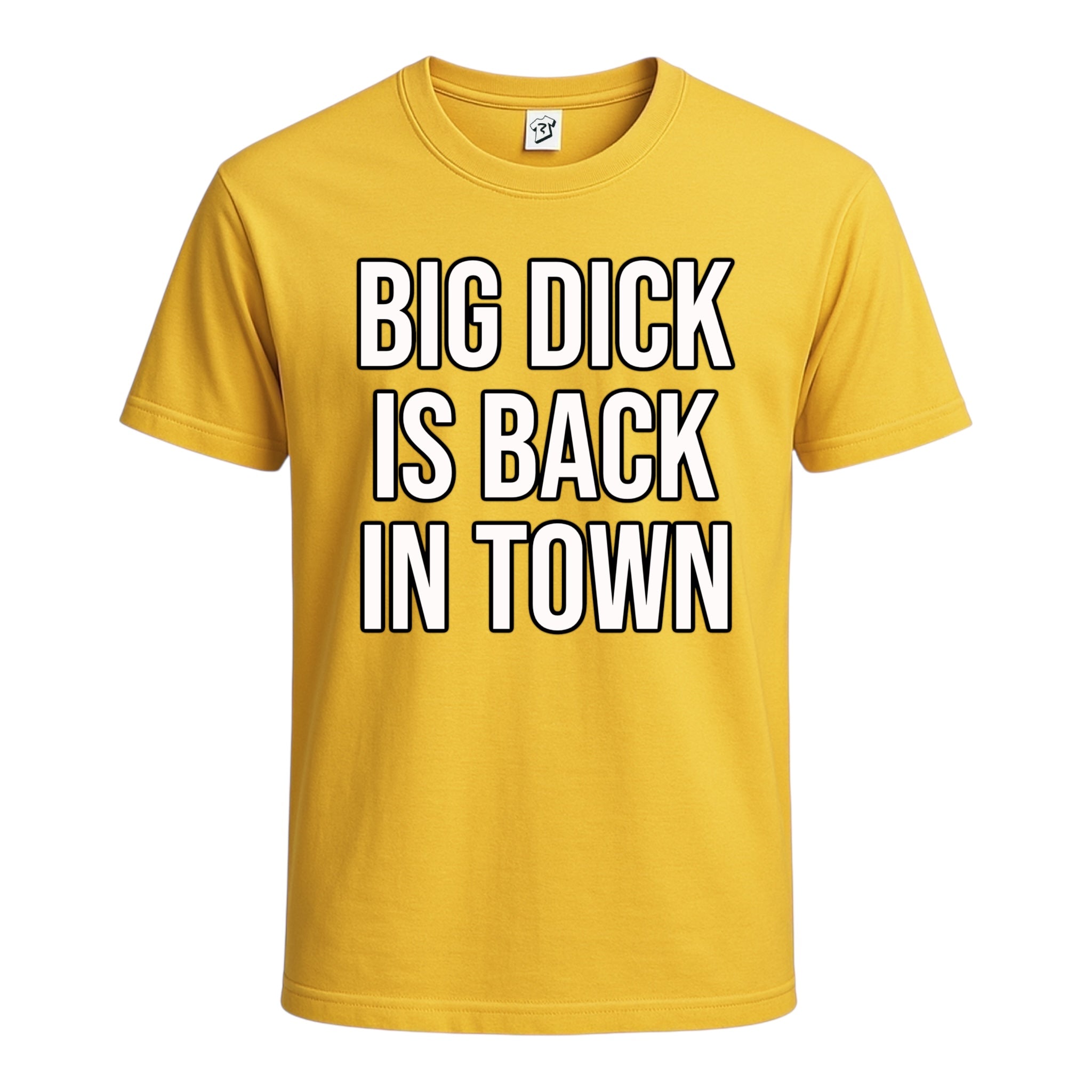 Tees Club graphic tee Big Dick Is Back in Town - Cotton Tee Navy Size XL detail