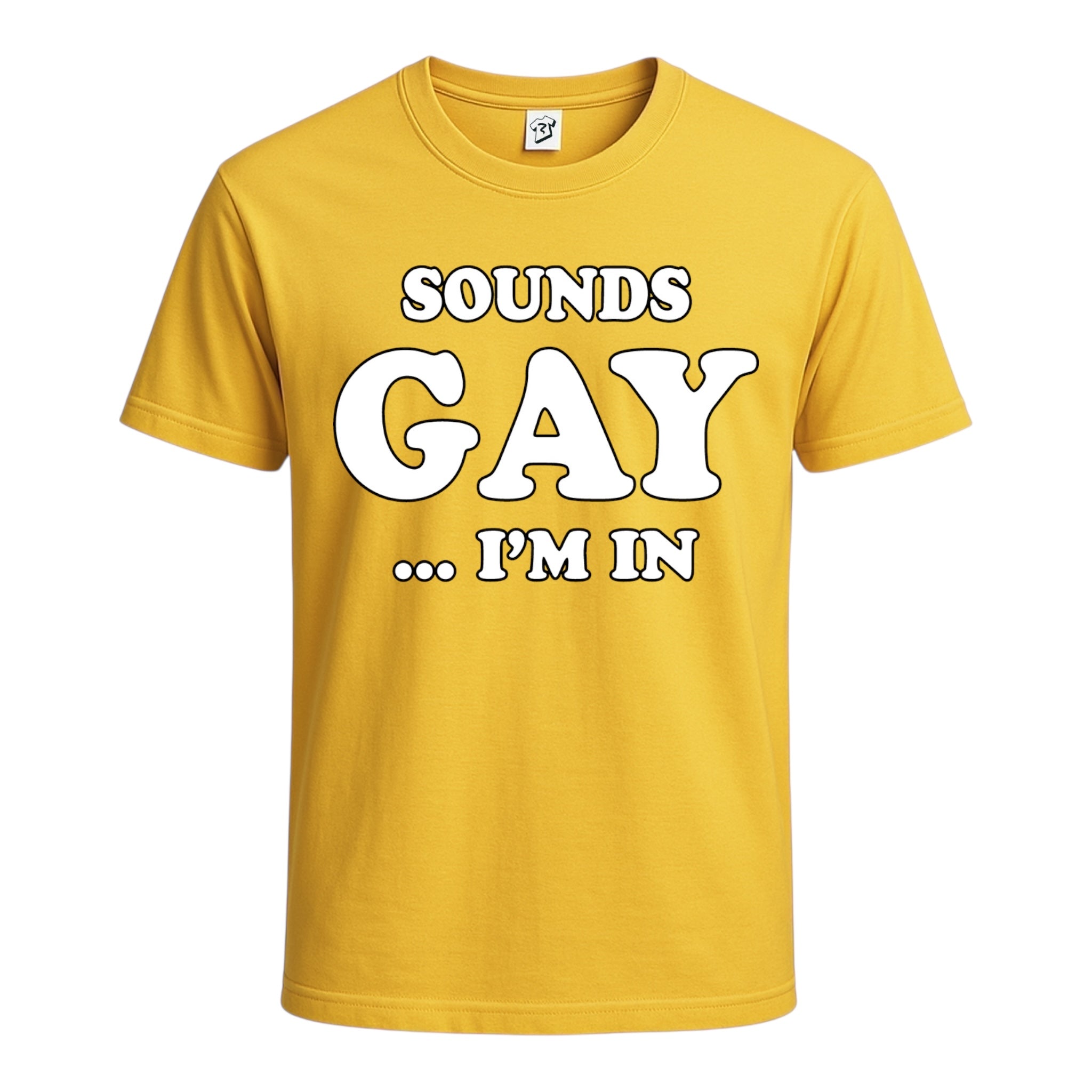 Tees Club graphic tee Sounds Gay I'm In - Cotton Tee Navy Size 3XL detail