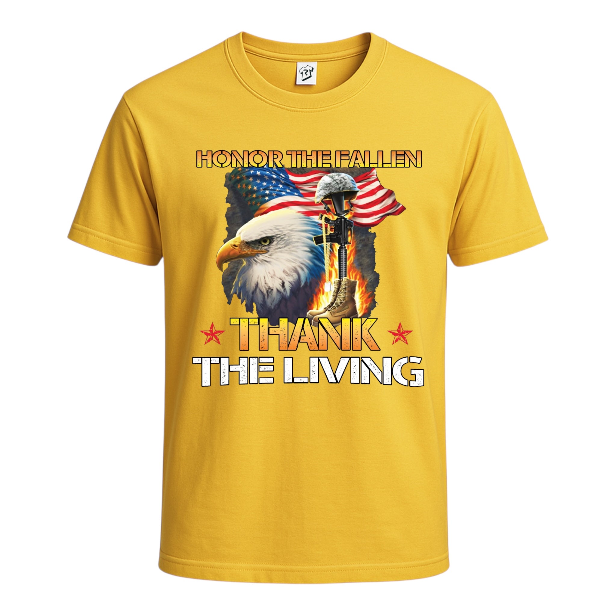 Tees Club graphic tee Honor the Fallen Thank the living - Cotton Tee Navy Size 3XL detail