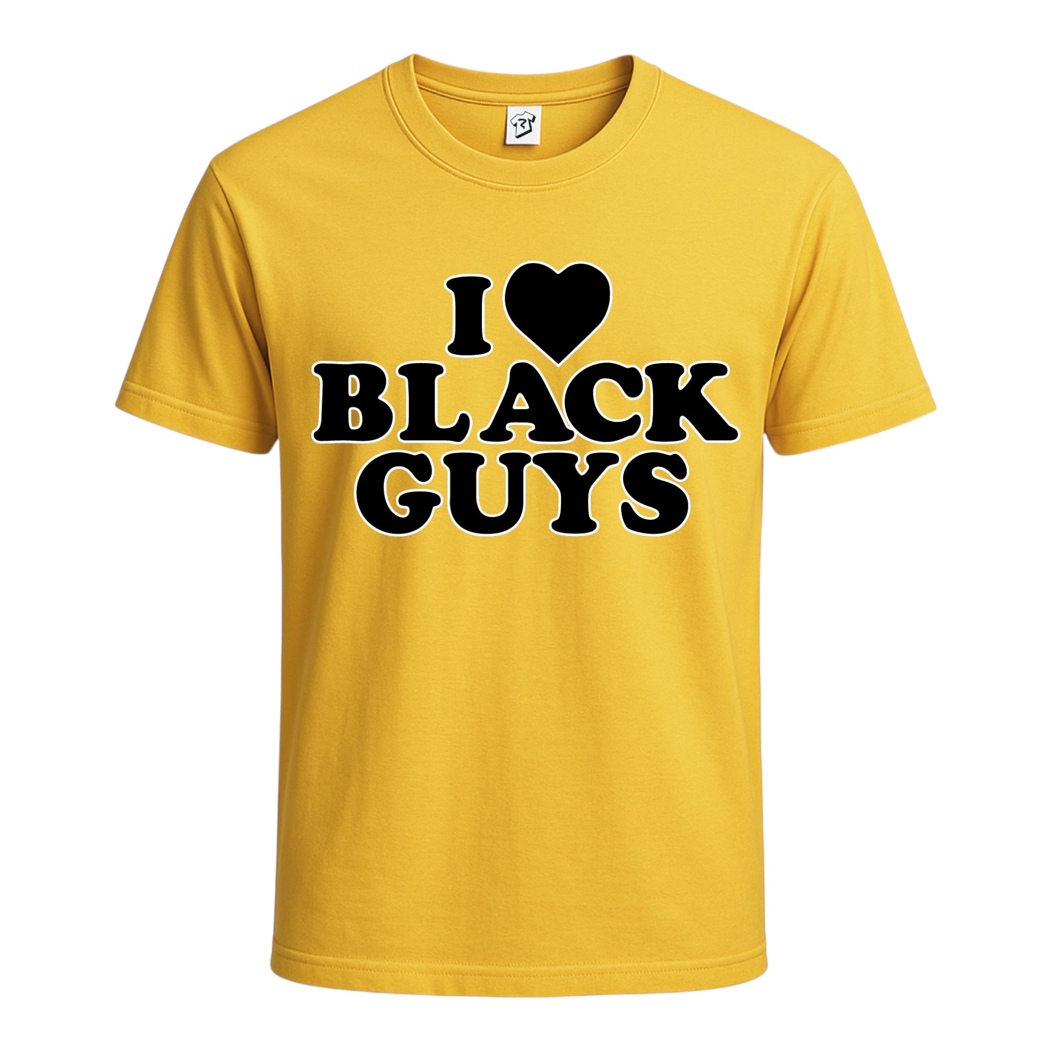 I ❤ Black Guys (Black) Cotton Tee