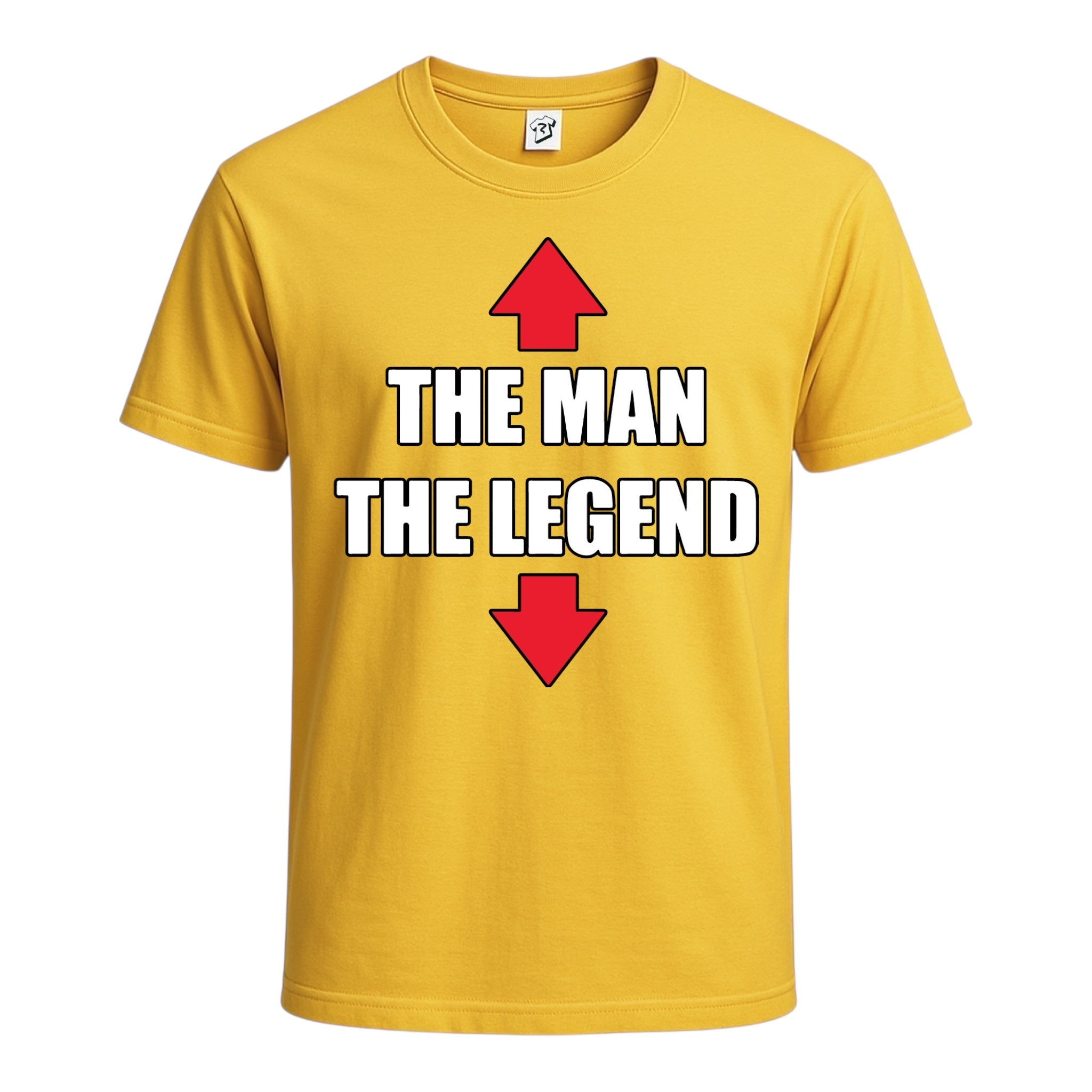 Tees Club graphic tee The Man The Legend - Cotton Tee Navy Size 3XL detail
