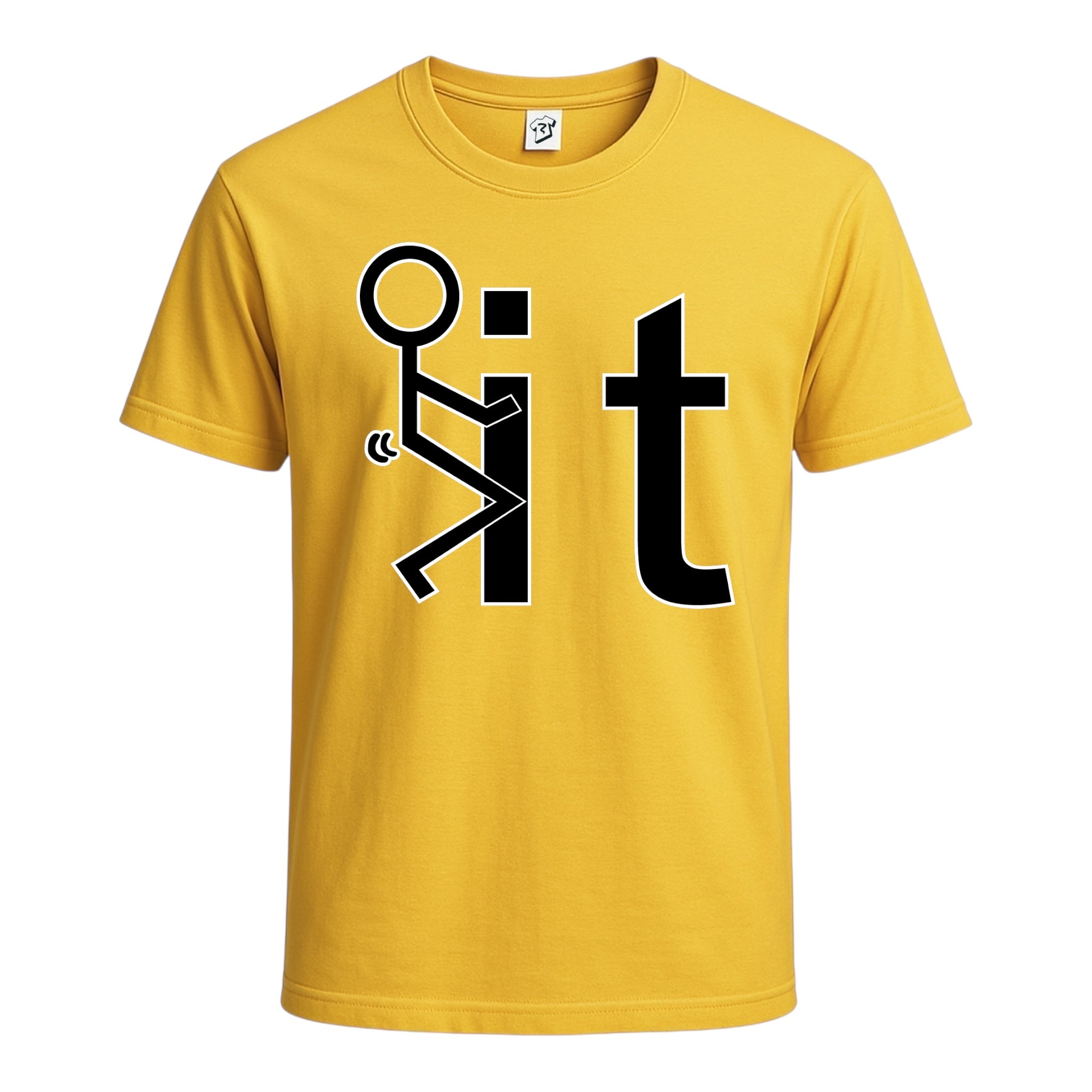 Tees Club graphic tee Fuck It - Cotton Tee Navy Size 3XL detail