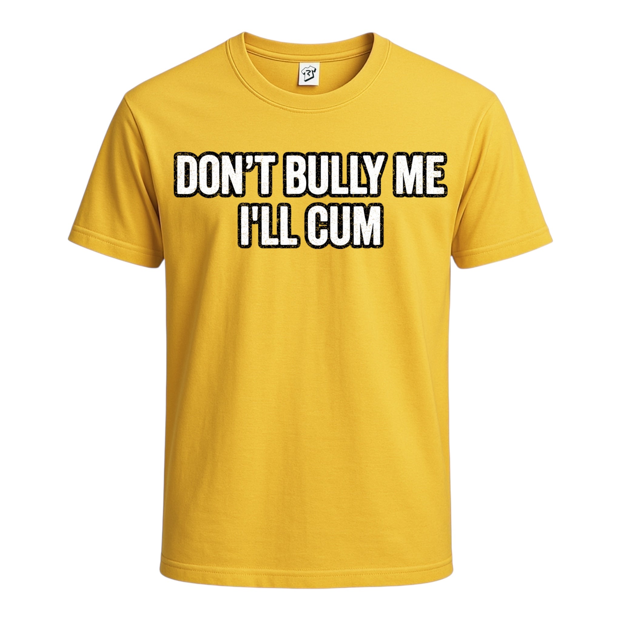 Tees Club graphic tee Don't Bully Me I'll Cum - Cotton Tee Navy Size 3XL detail