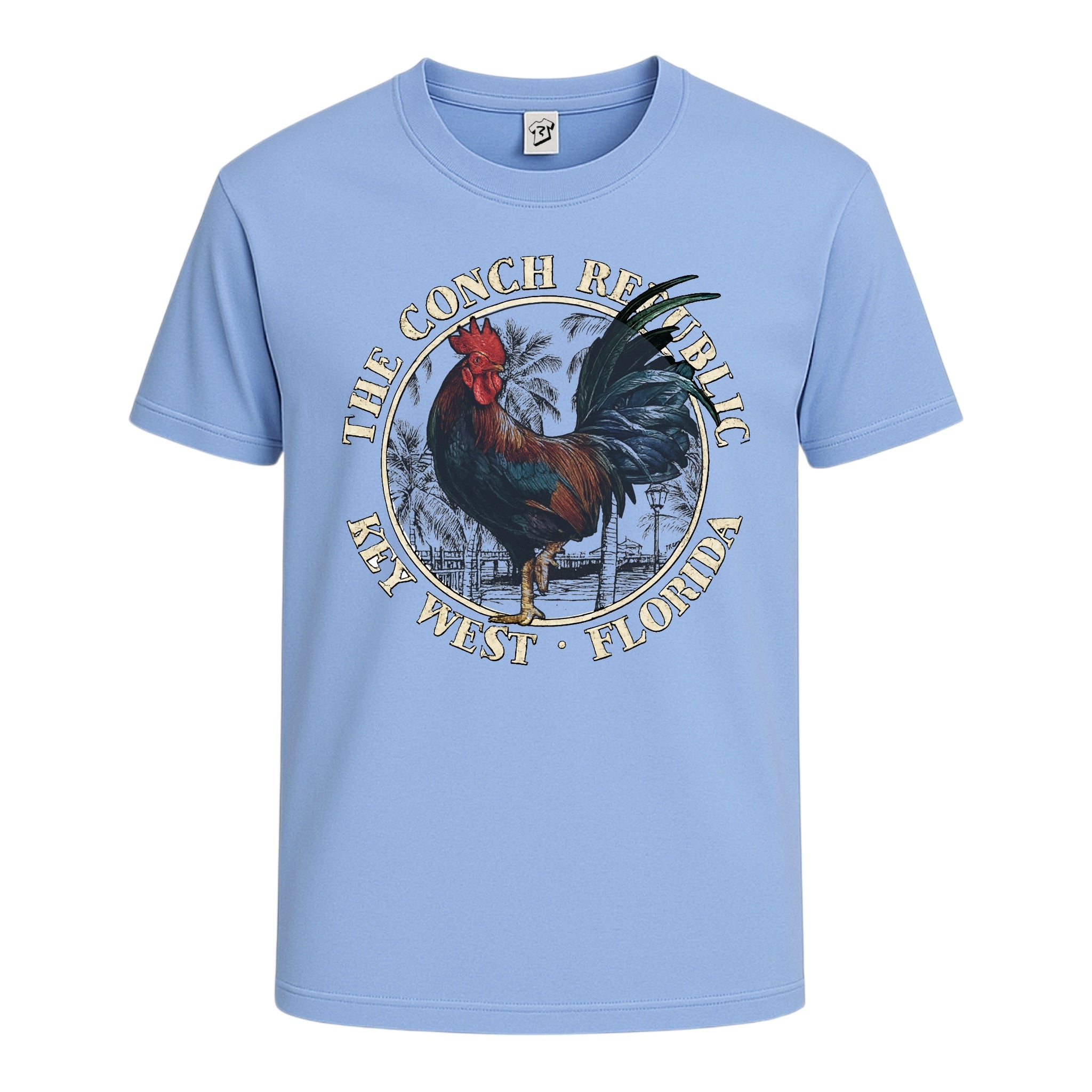 Tees Club graphic tee Rooster Conch Rep KW - Cotton Tee Navy Size L detail