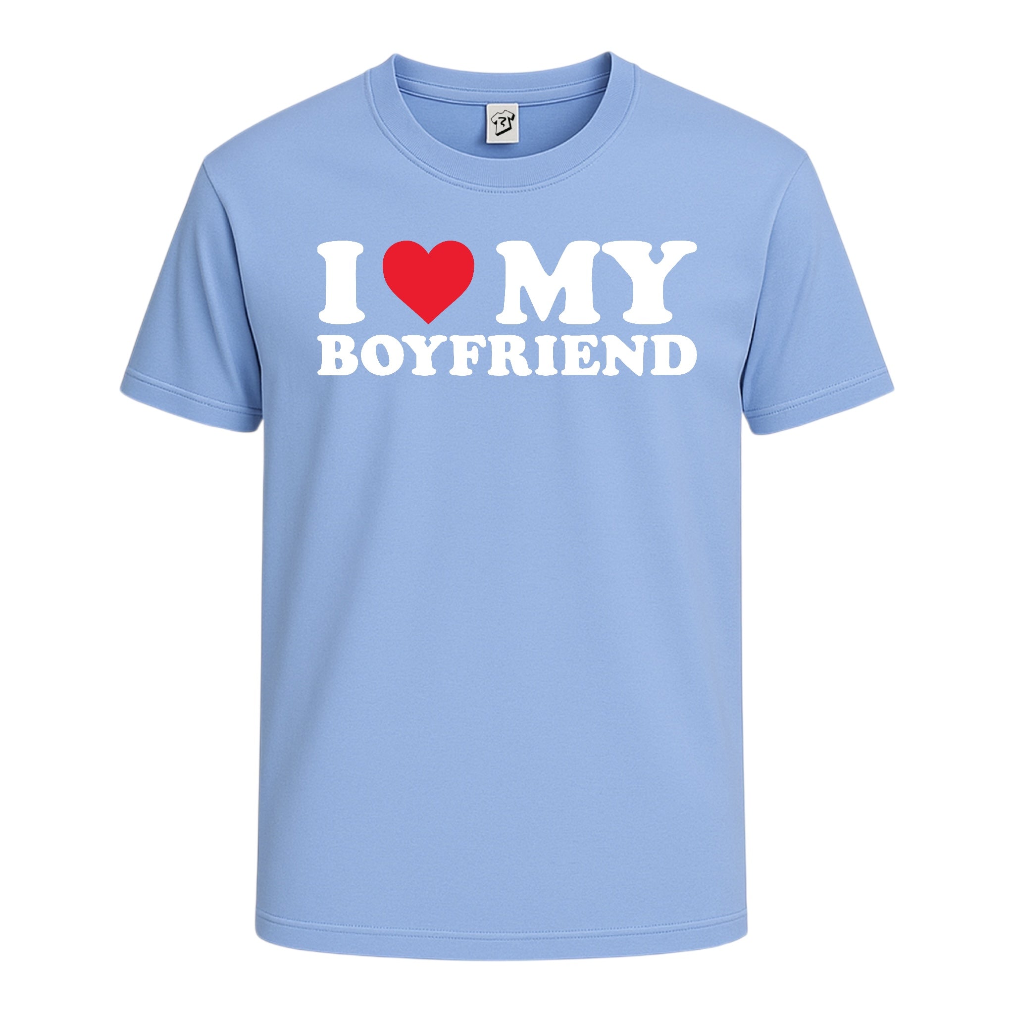 Tees Club graphic tee I Love My Boyfriend - Cotton Tee Navy Size L detail