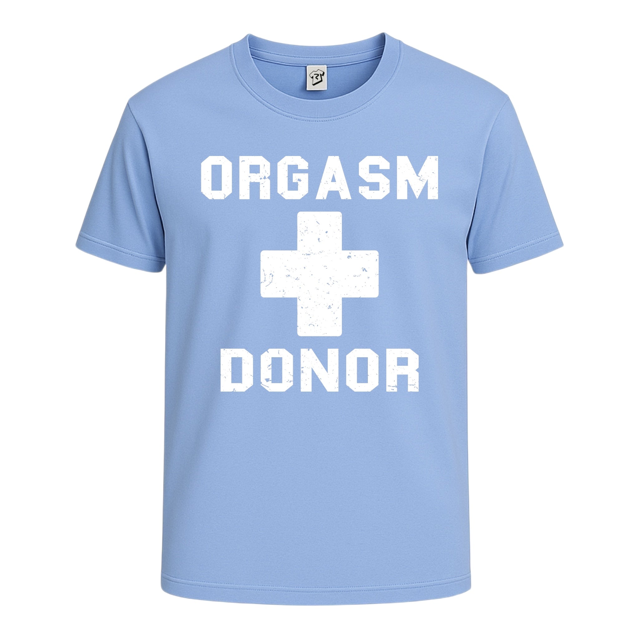 Tees Club graphic tee Orgasm Donor - Cotton Tee Navy Size XL detail