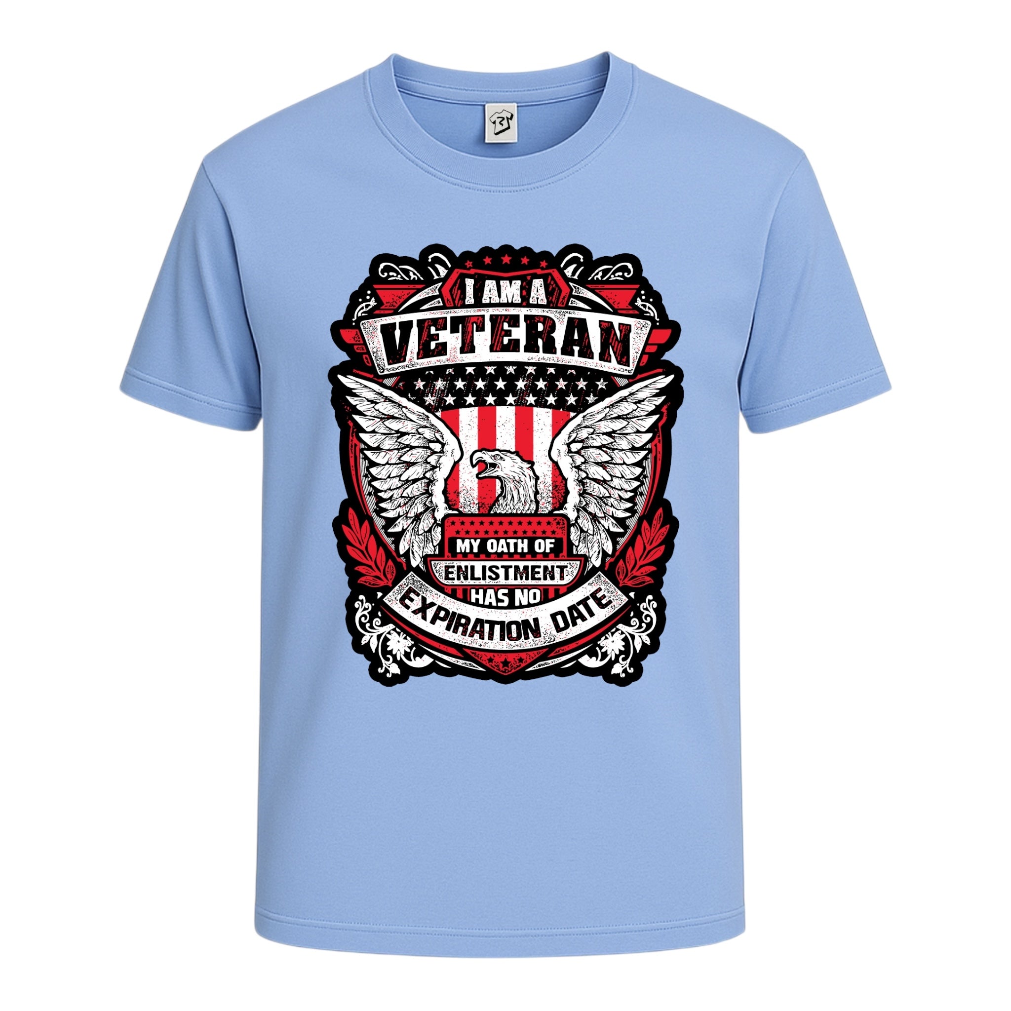 Tees Club graphic tee Veteran No Expiration Date - Cotton Tee Navy Size L detail