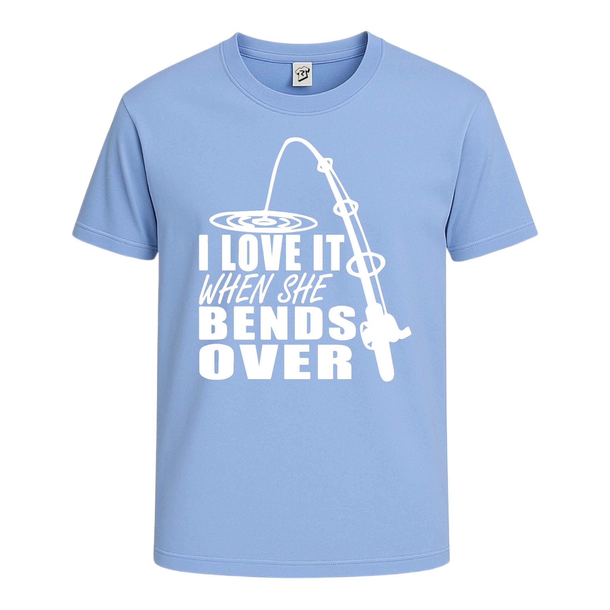 Tees Club graphic tee I Love It When She Bends Over - Cotton Tee Navy Size S front view