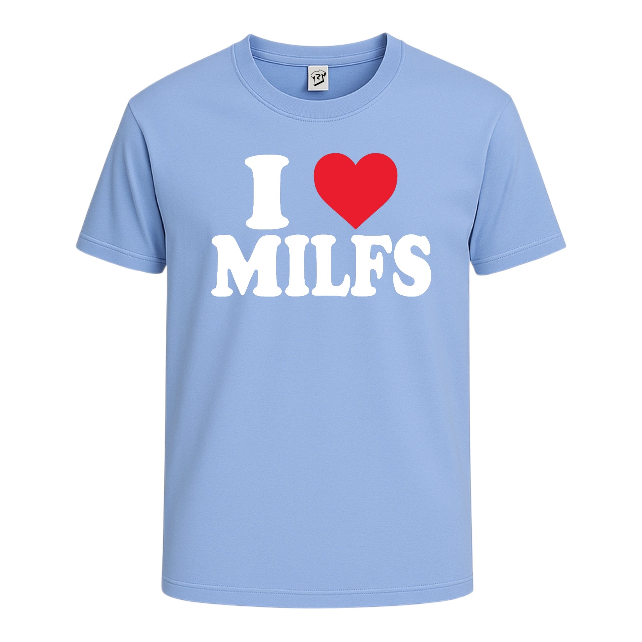 Tees Club graphic tee I Love MILFS - Cotton Tee Navy Size L detail