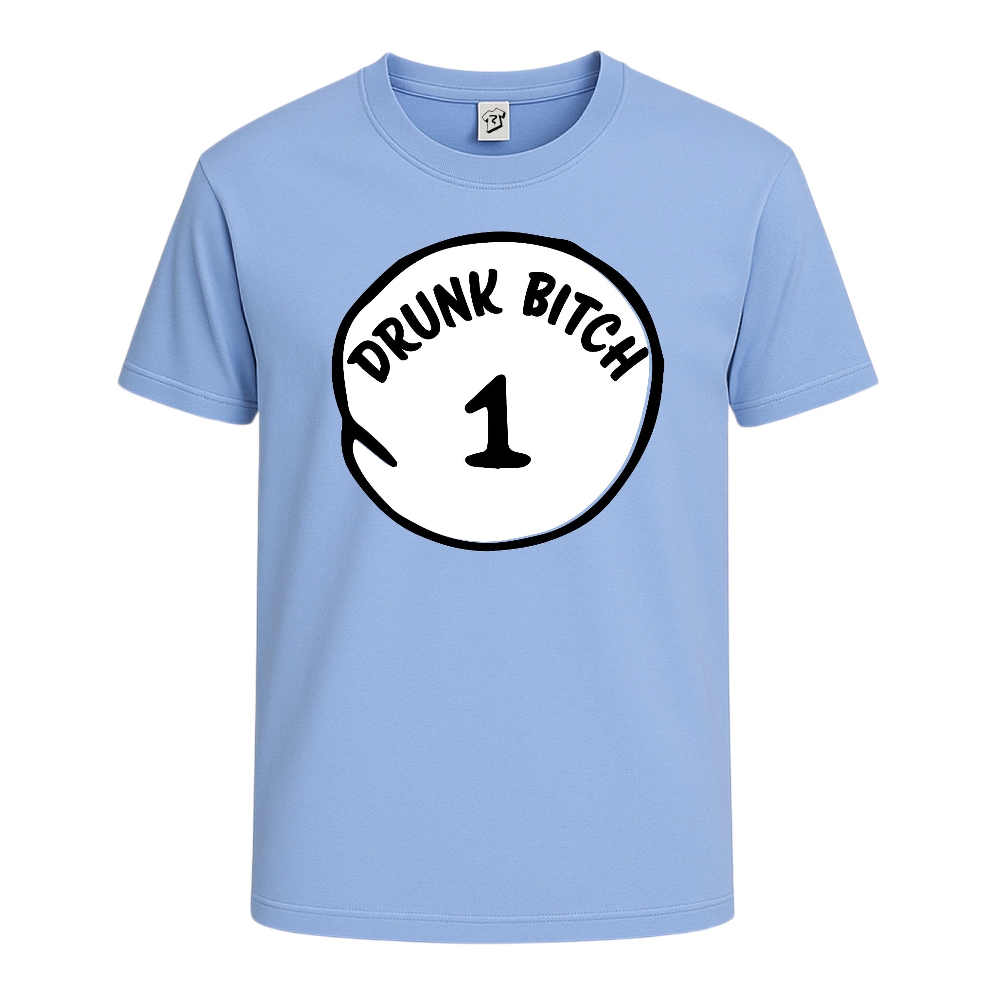 Tees Club graphic tee Drunk Bitch 1 - Cotton Tee Navy Size XL detail