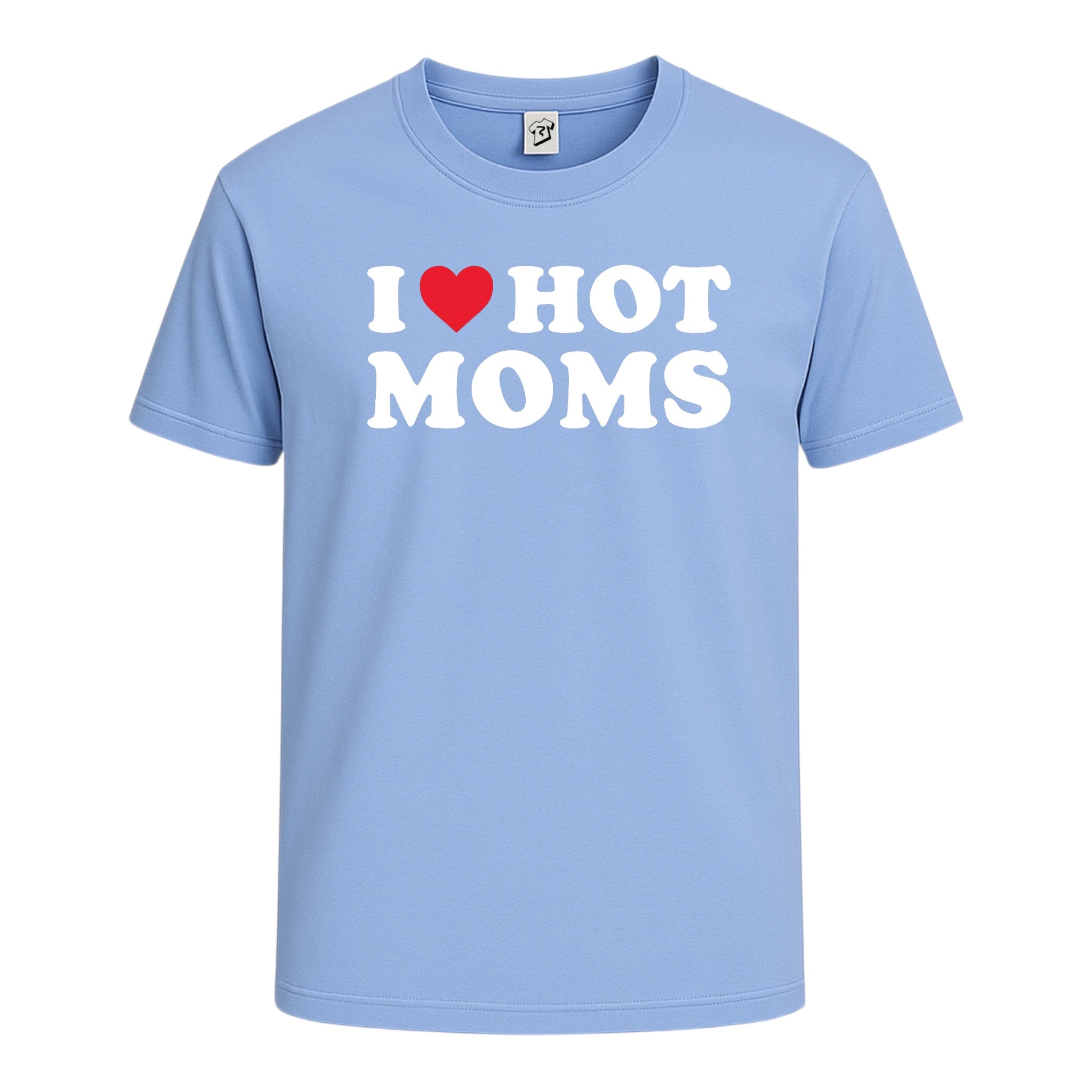 Tees Club graphic tee I Love Hot Moms - Cotton Tee Navy Size L detail