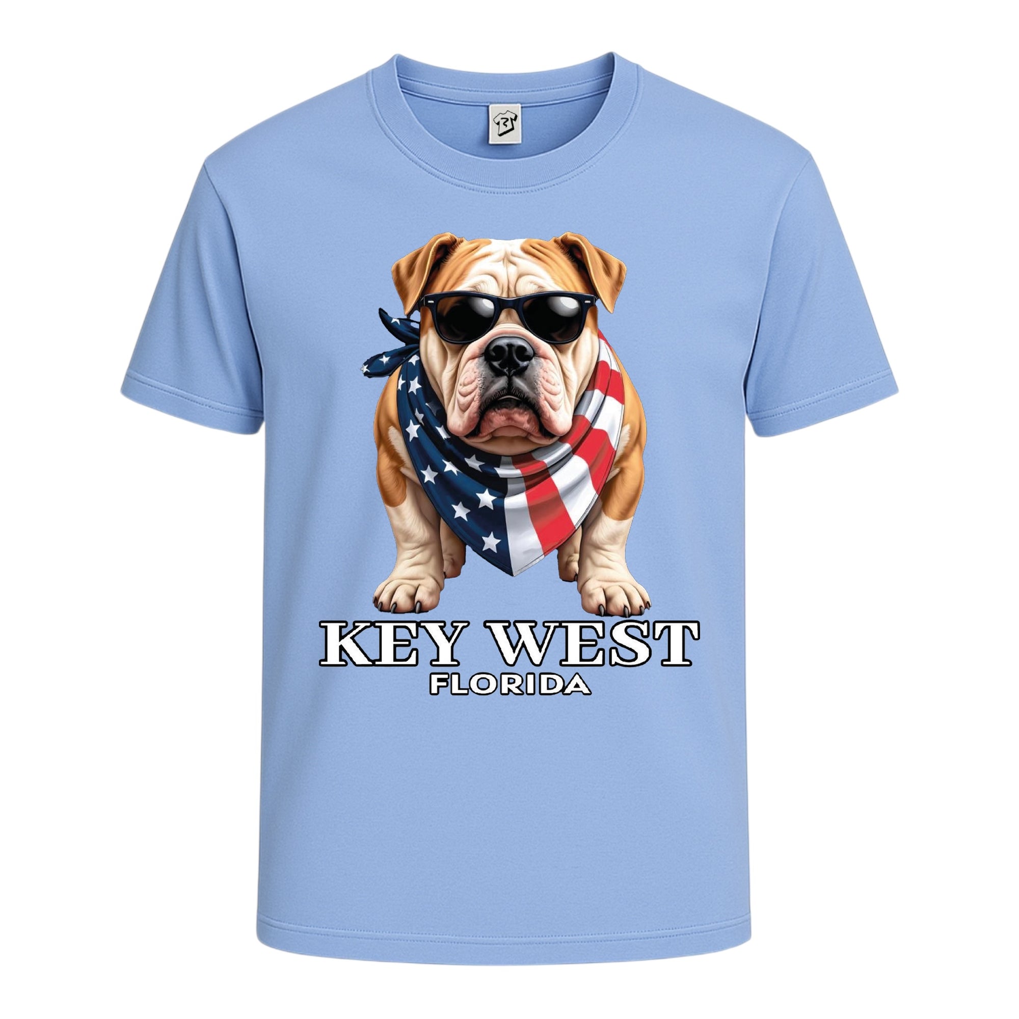 Tees Club graphic tee Bulldog KW - Cotton Tee Navy Size S back view