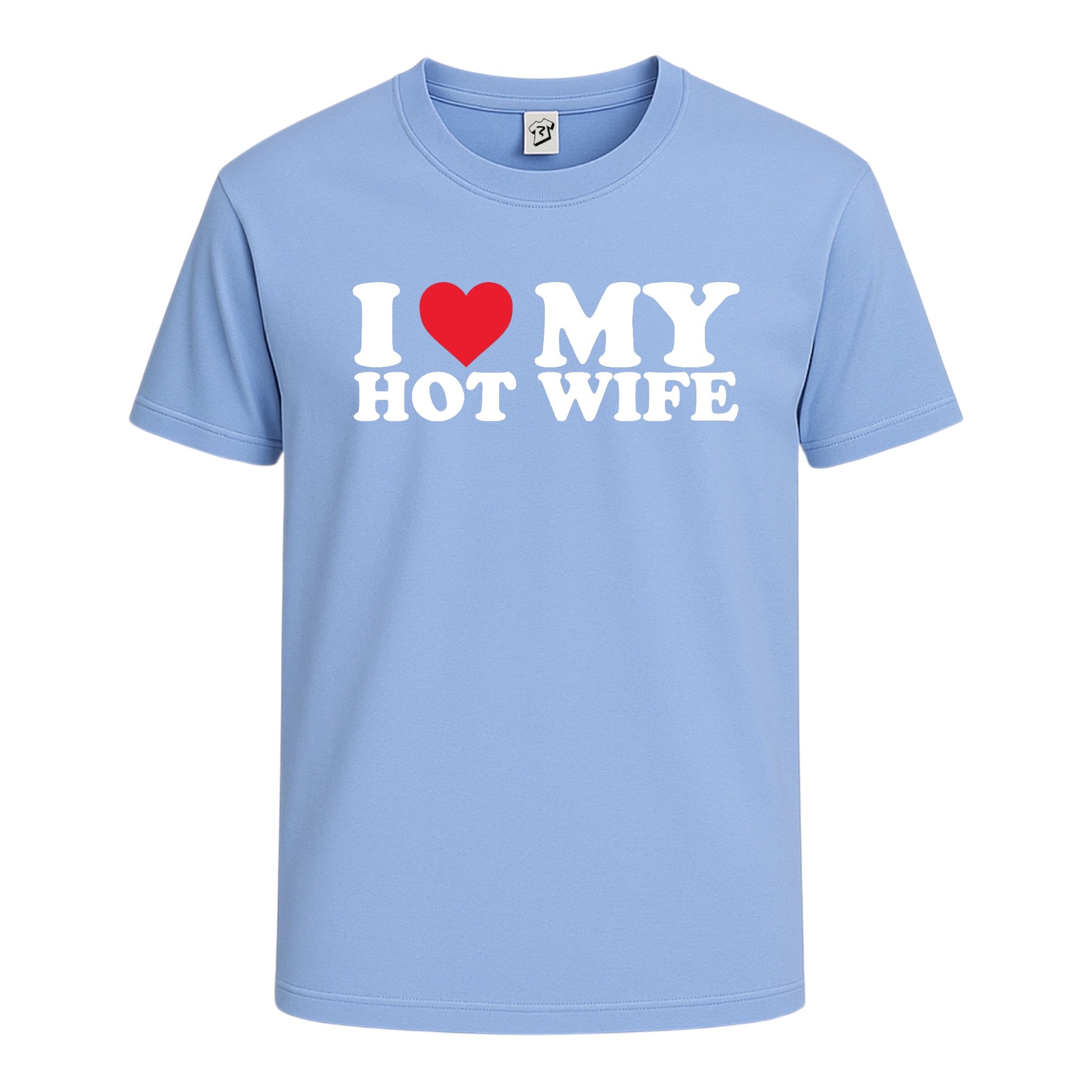Tees Club graphic tee I Love My Hot Wife - Cotton Tee Navy Size L detail