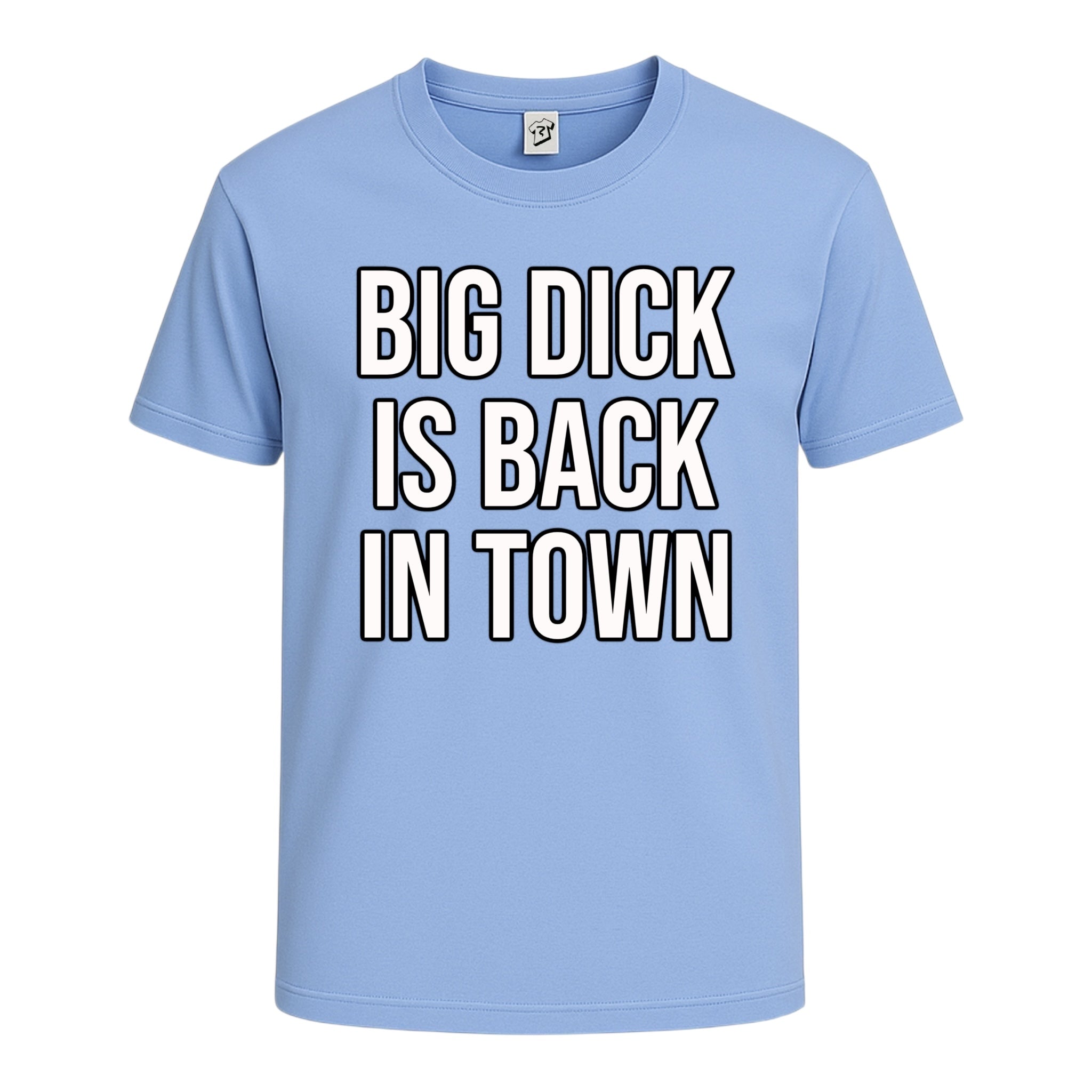 Tees Club graphic tee Big Dick Is Back in Town - Cotton Tee Navy Size L detail
