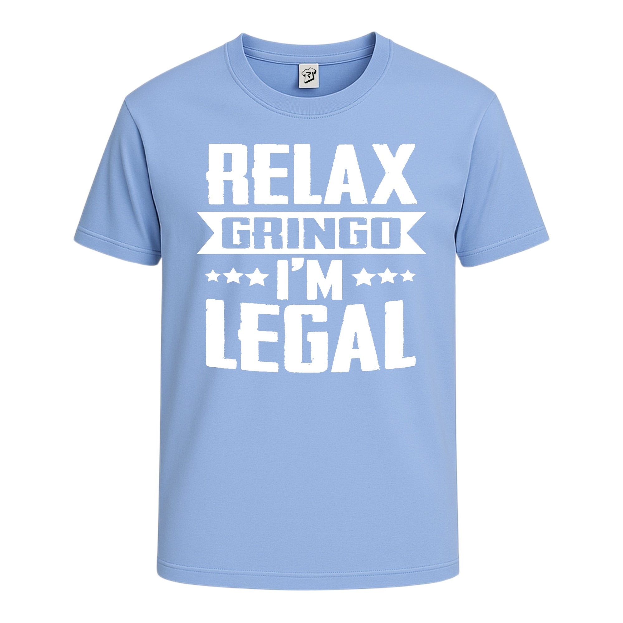 Tees Club graphic tee Relax Gringo I'm Legal - Cotton Tee Navy Size S front view