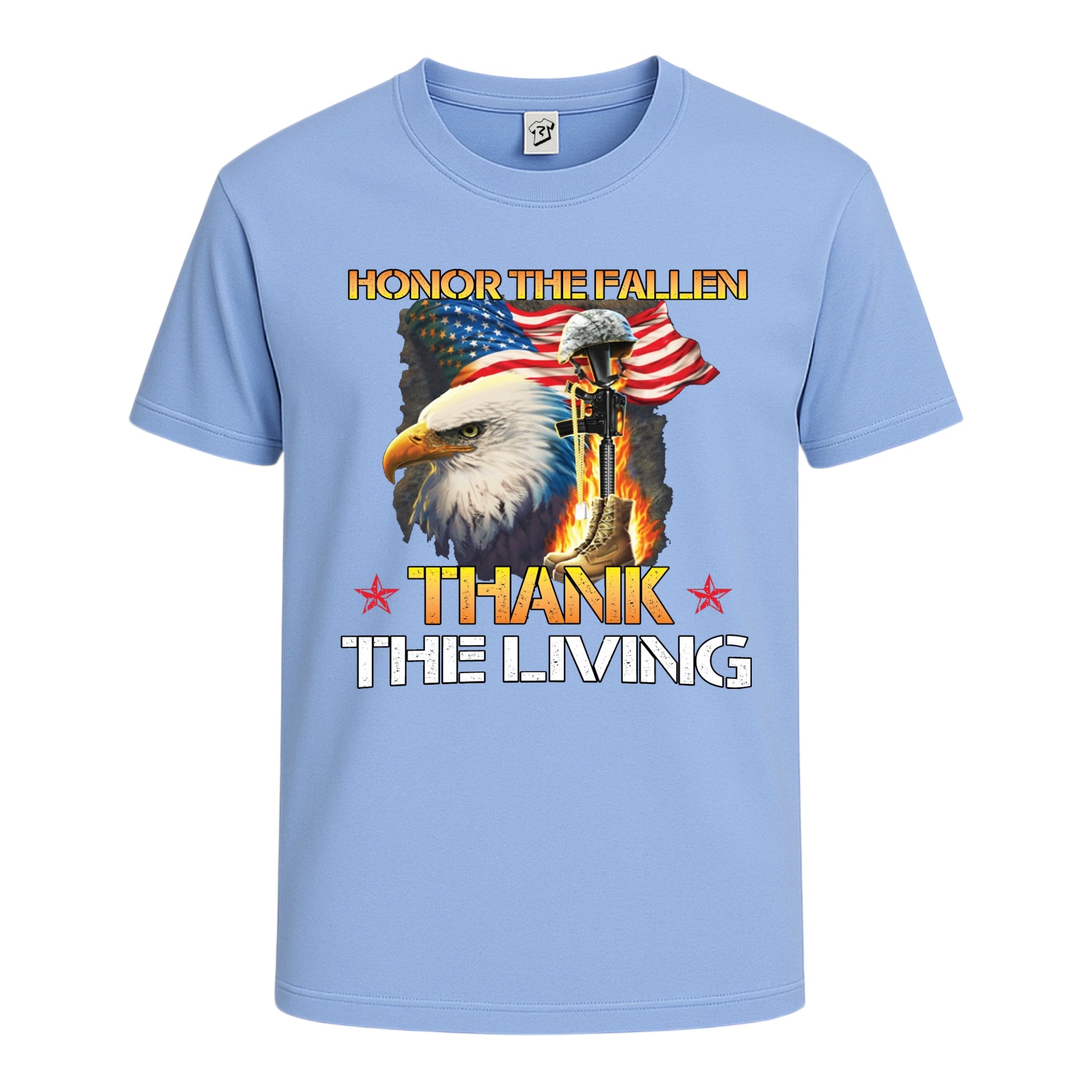 Tees Club graphic tee Honor the Fallen Thank the living - Cotton Tee Navy Size L detail