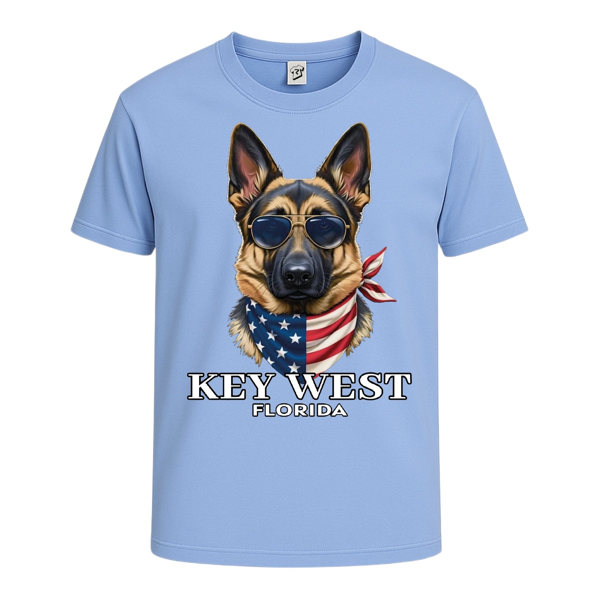 Tees Club graphic tee German Shepherd KW - Cotton Tee Navy Size XL detail