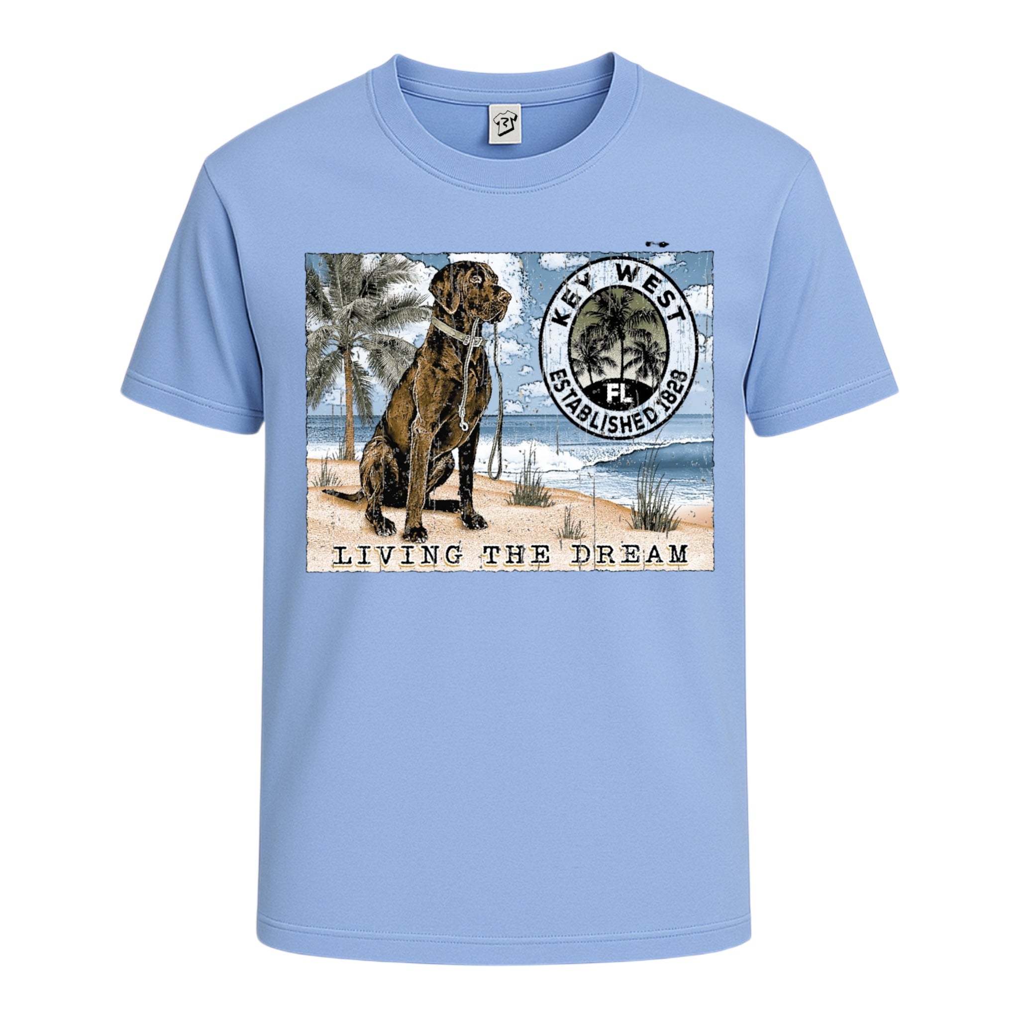Black Lab Dog KW Cotton Tee