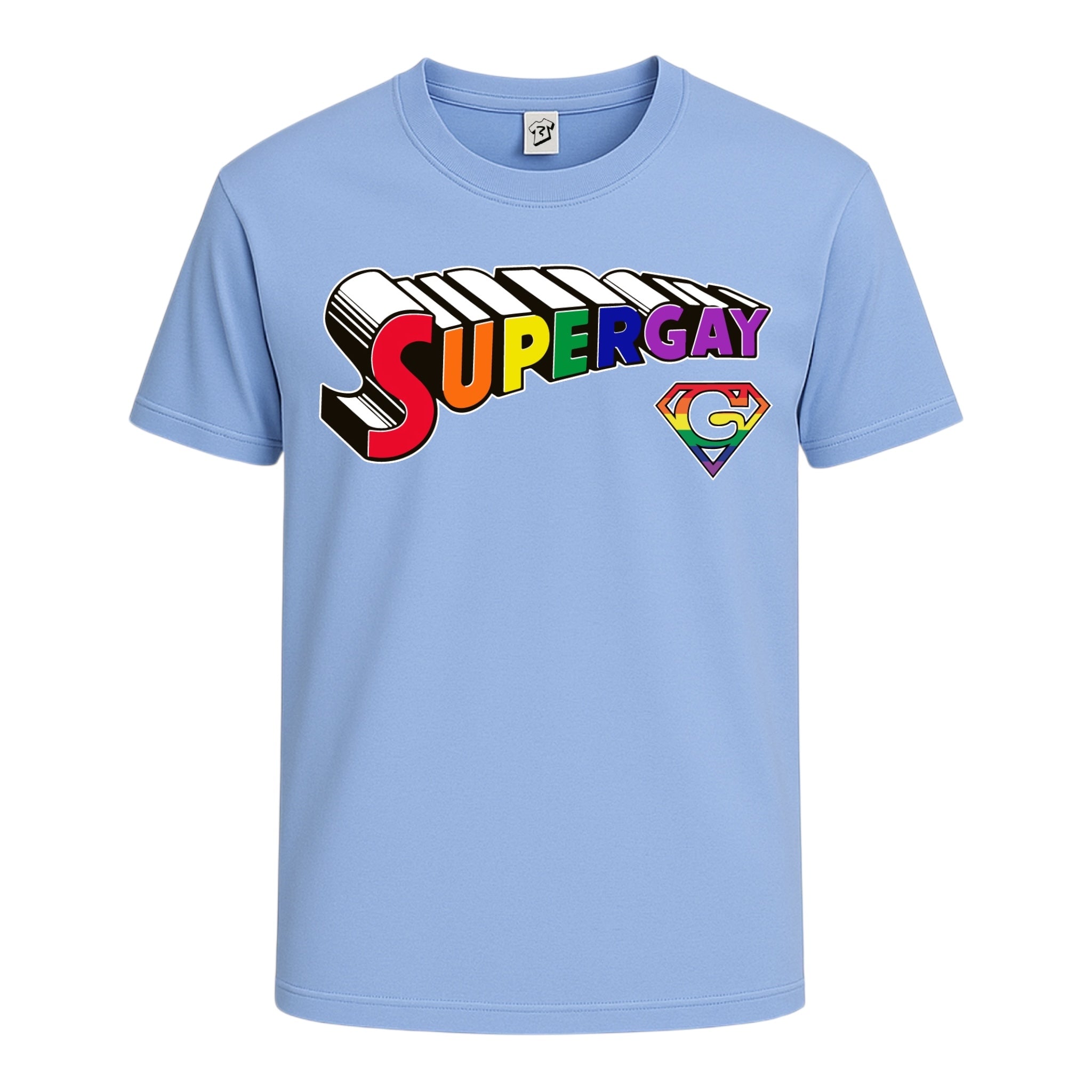 Tees Club graphic tee Supergay - Cotton Tee Navy Size L detail