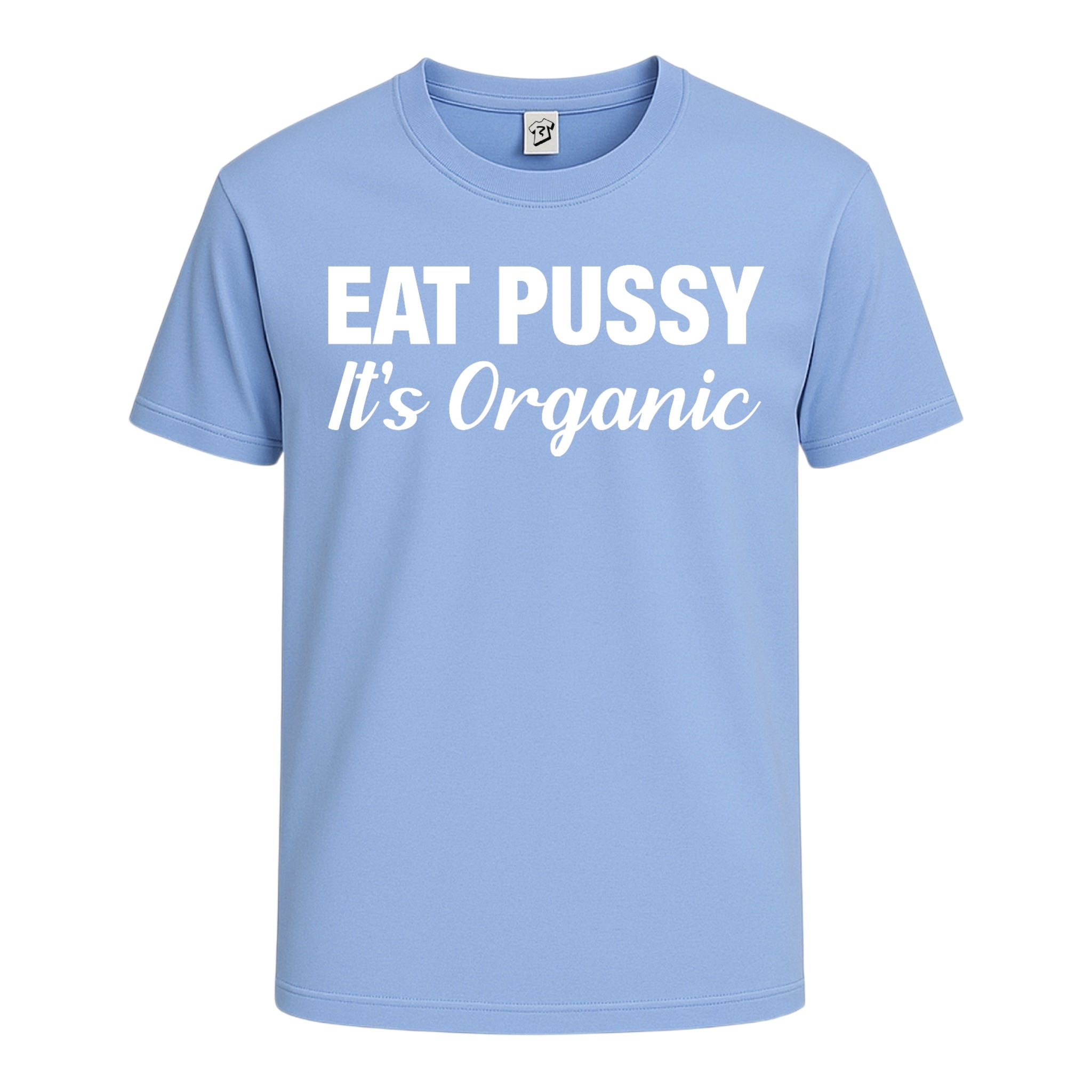 Tees Club graphic tee Eat Pussy It's Organic - Cotton Tee Navy Size L detail