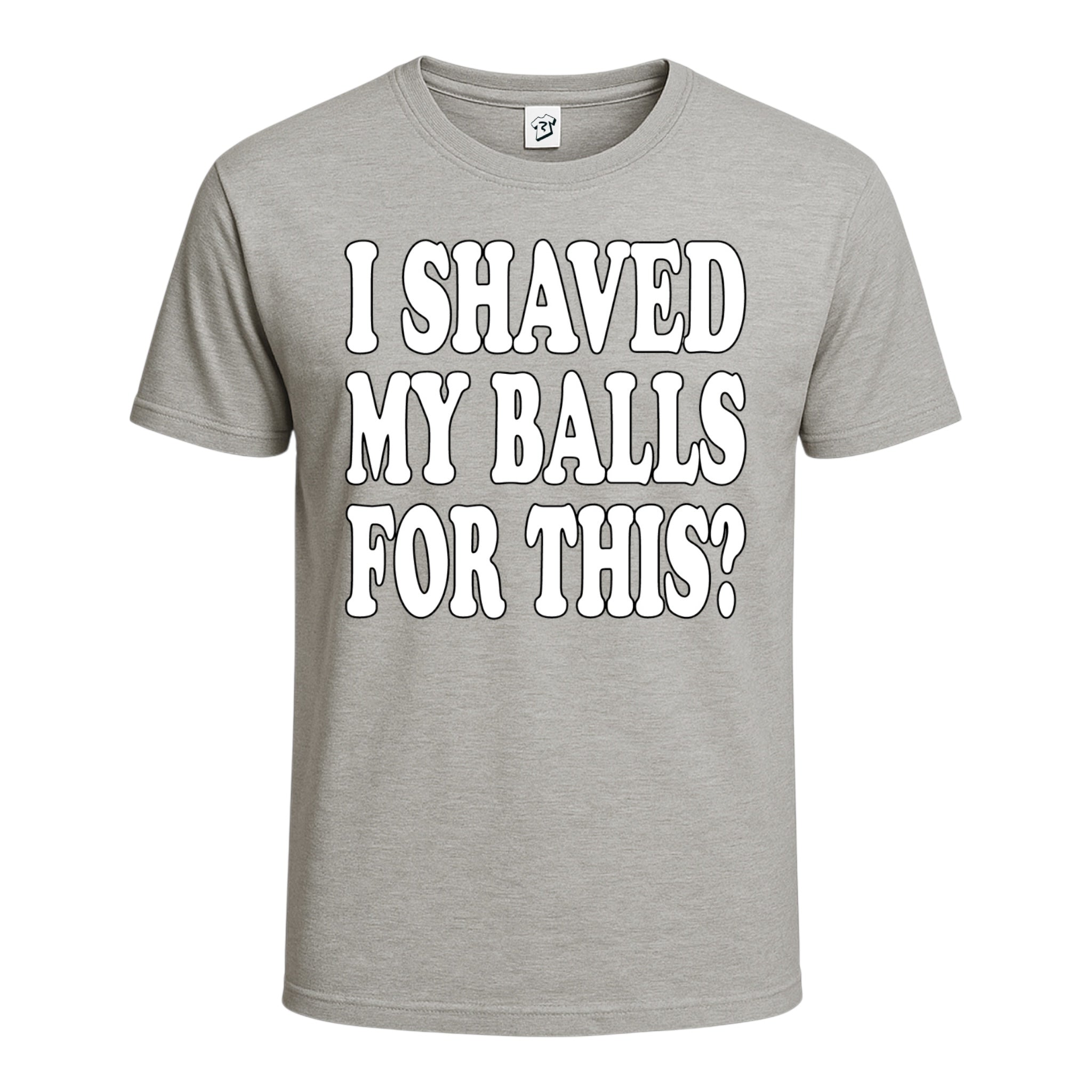 Tees Club graphic tee I Shaved My Balls For This? - Cotton Tee Navy Size L detail