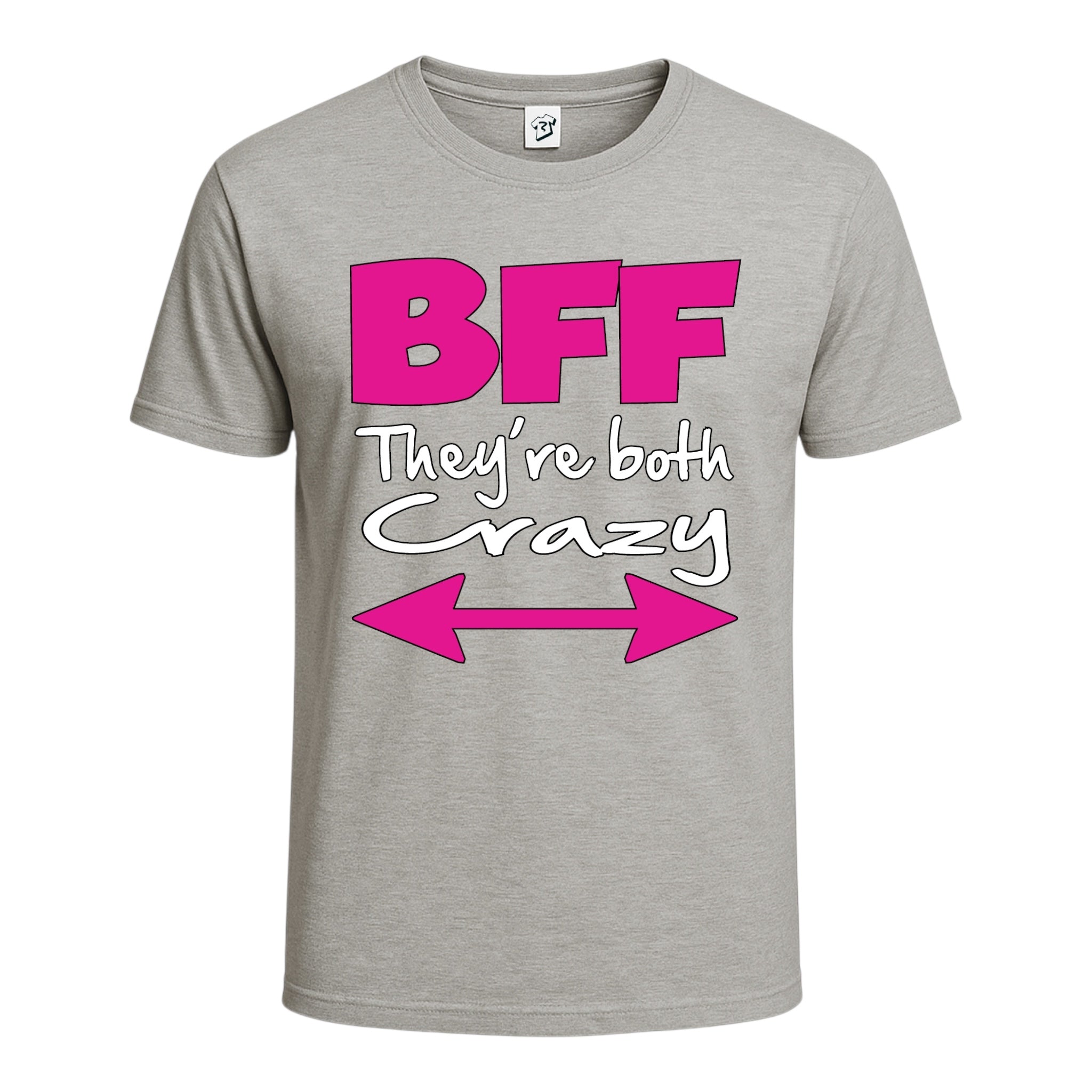 Tees Club graphic tee BFF They're Both Crazy - Cotton Tee Navy Size L detail