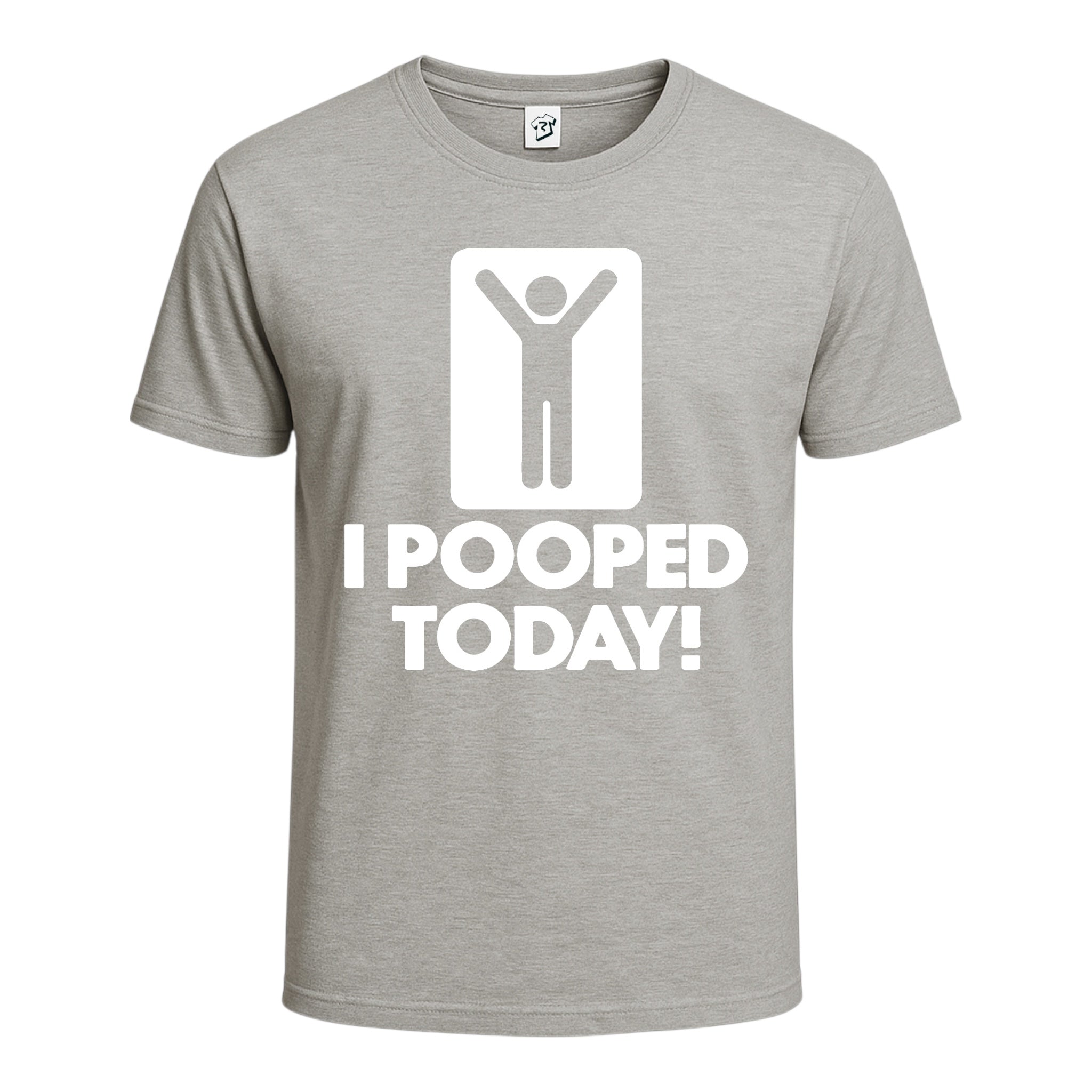 Tees Club graphic tee I Pooped Today - Cotton Tee Navy Size L detail