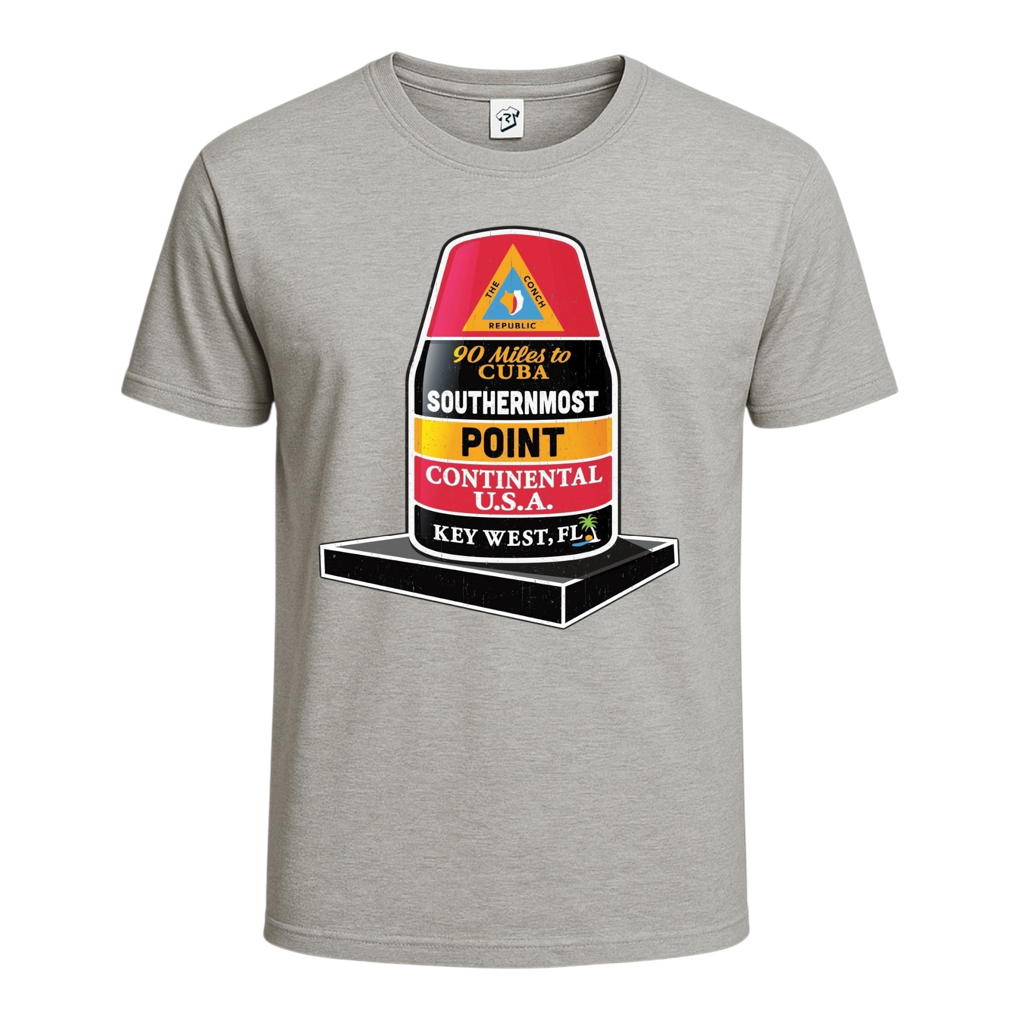 Tees Club graphic tee Southernmost Point KW - Cotton Tee Navy Size L detail