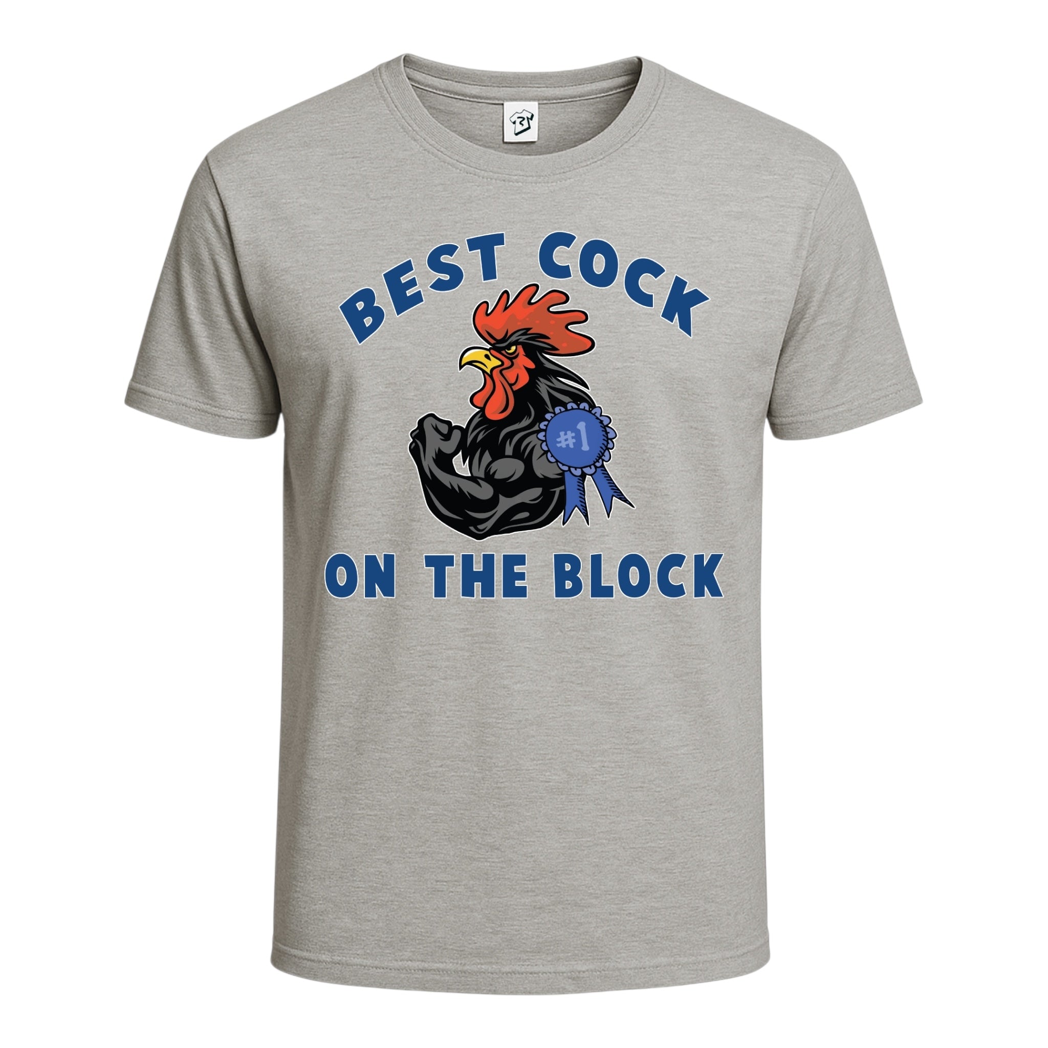 Tees Club graphic tee Best Cock On The Block - Cotton Tee Navy Size XL detail