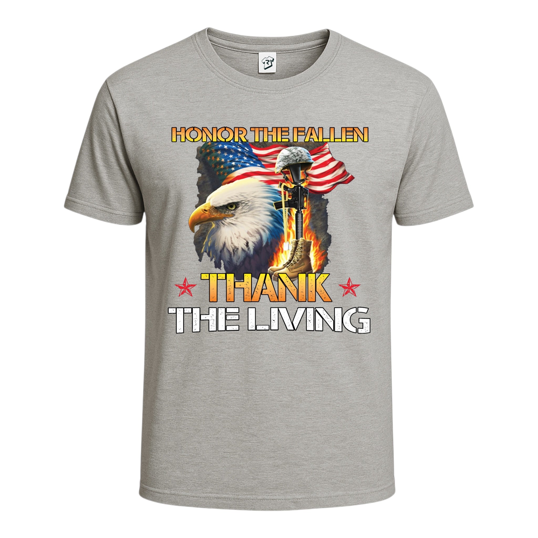 Tees Club graphic tee Honor the Fallen Thank the living - Cotton Tee Navy Size S front view